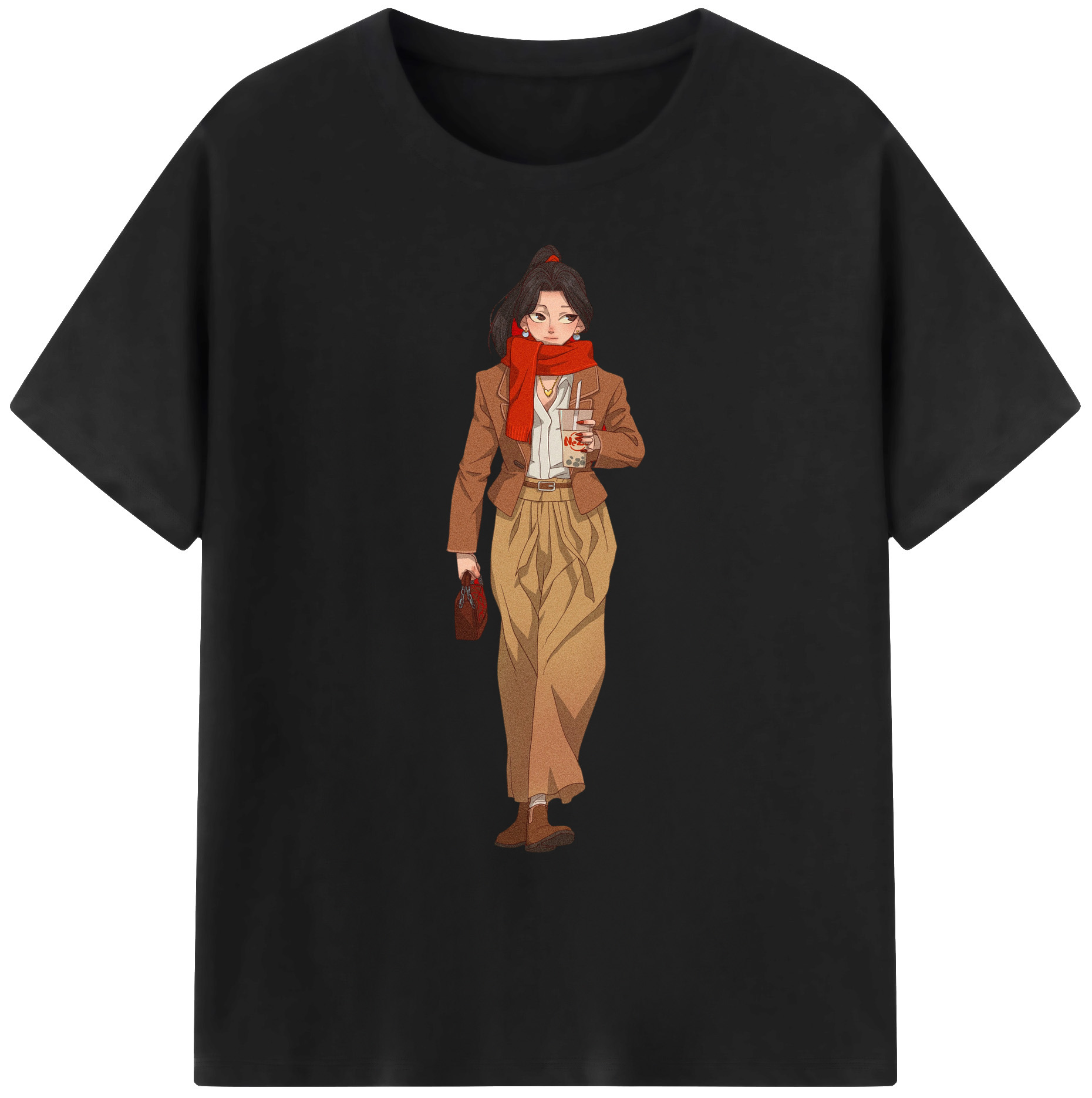 （画像用） Ne Zha 2 ナタ 魔童の大暴れ 綿100％ メンズ半袖Tシャツ｜肌触りやわらか＆通気性