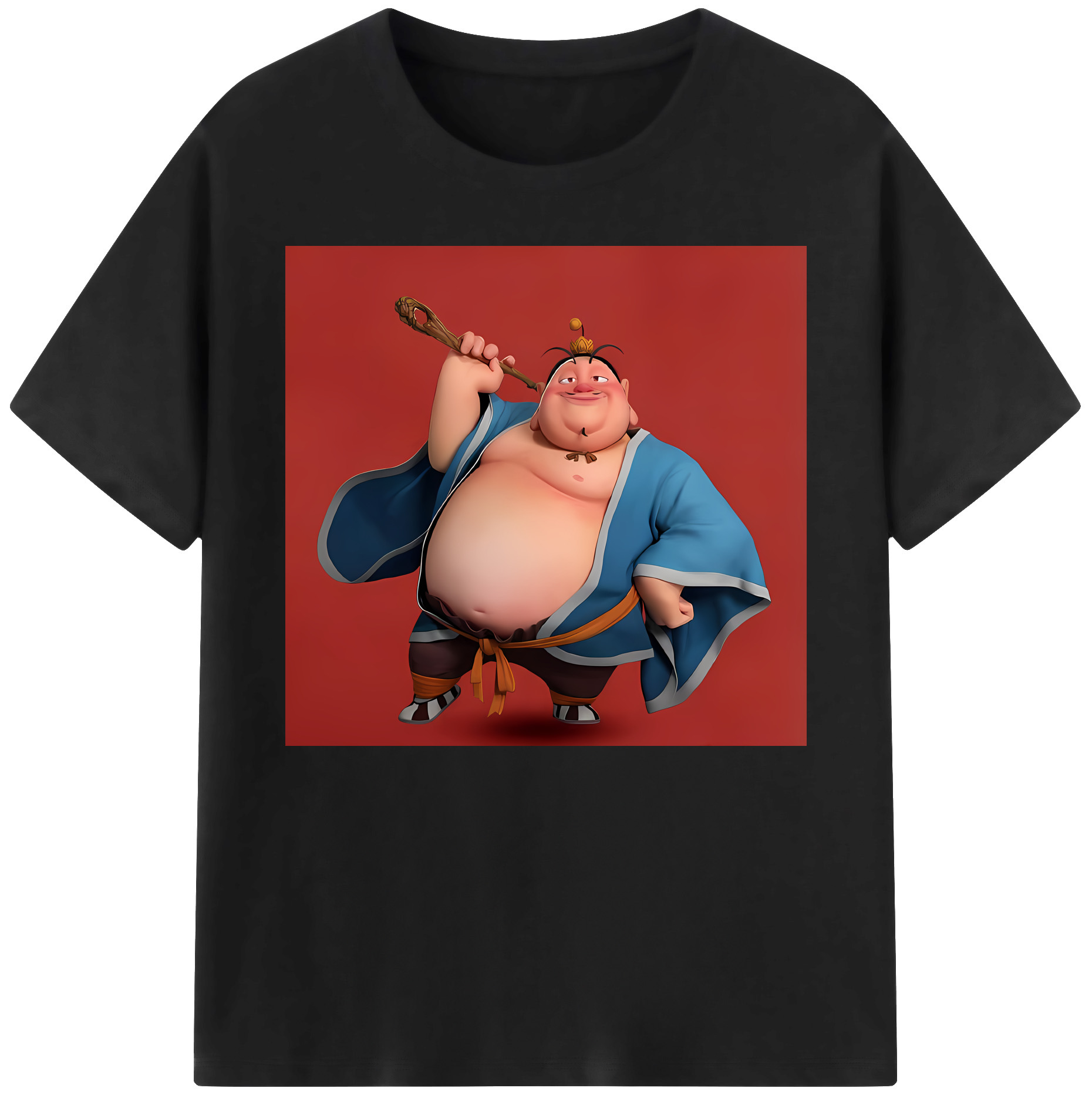 （画像用） Ne Zha 2 ナタ 魔童の大暴れ 綿100％ メンズ半袖Tシャツ｜肌触りやわらか＆通気性