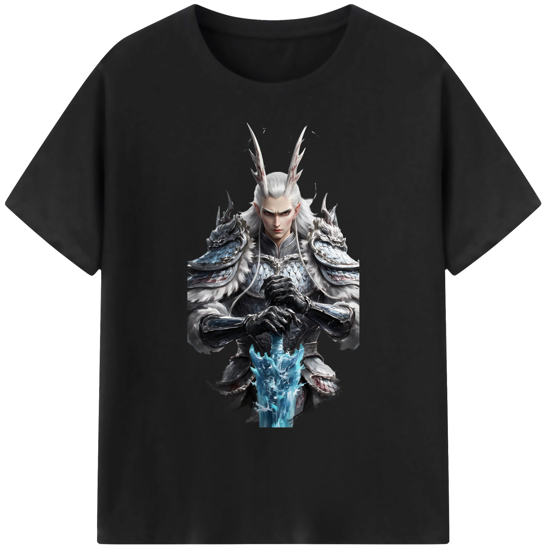 （画像用） Ne Zha 2 ナタ 魔童の大暴れ 綿100％ メンズ半袖Tシャツ｜肌触りやわらか＆通気性