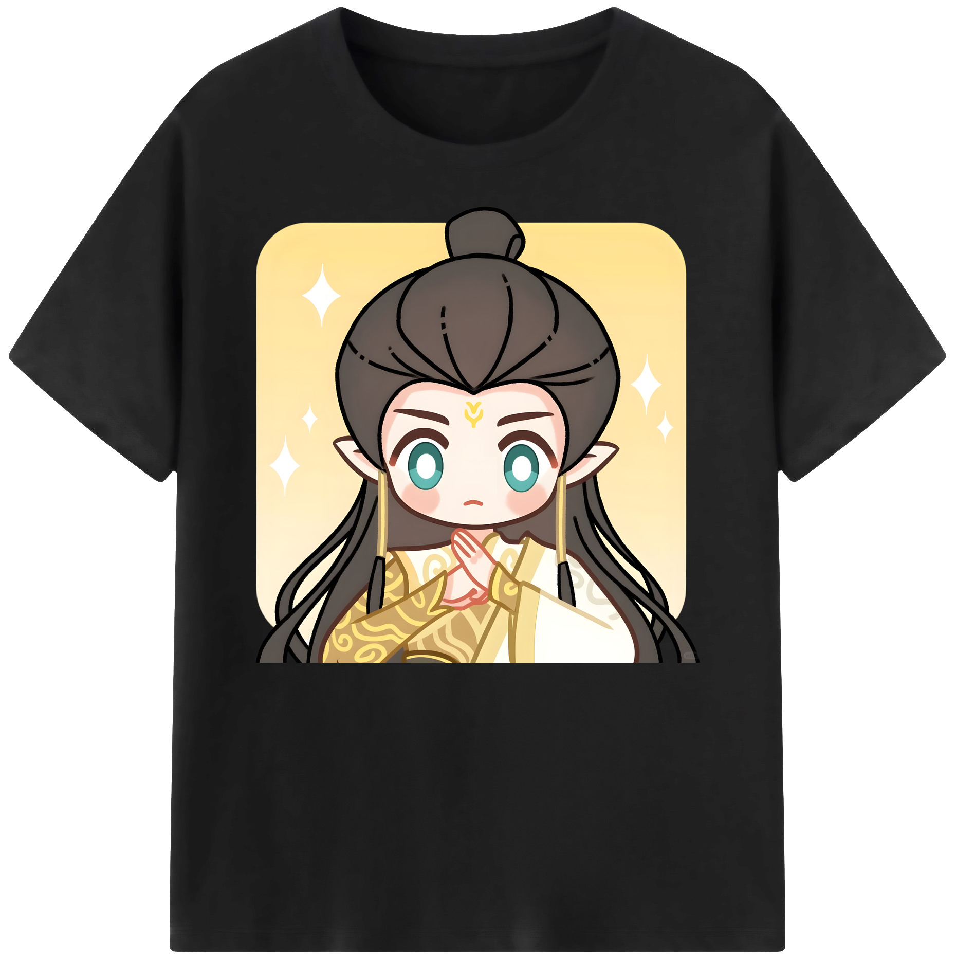 （画像用） Ne Zha 2 ナタ 魔童の大暴れ 綿100％ メンズ半袖Tシャツ｜肌触りやわらか＆通気性