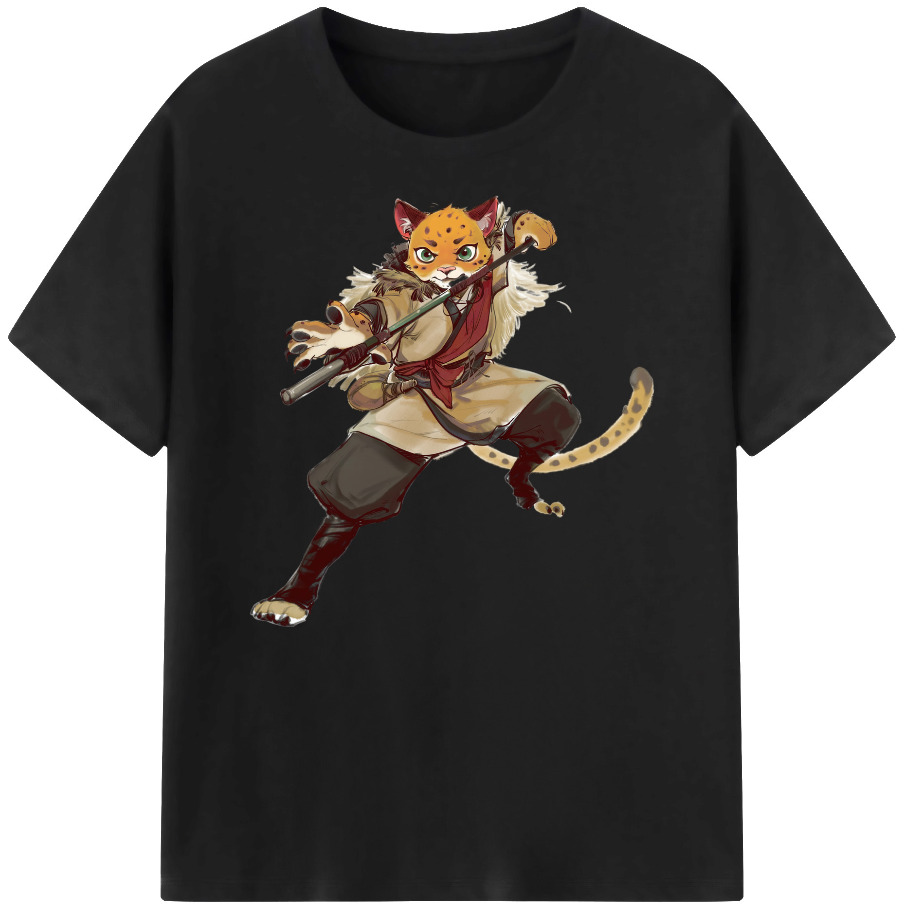 （画像用） Ne Zha 2 ナタ 魔童の大暴れ 綿100％ メンズ半袖Tシャツ｜肌触りやわらか＆通気性