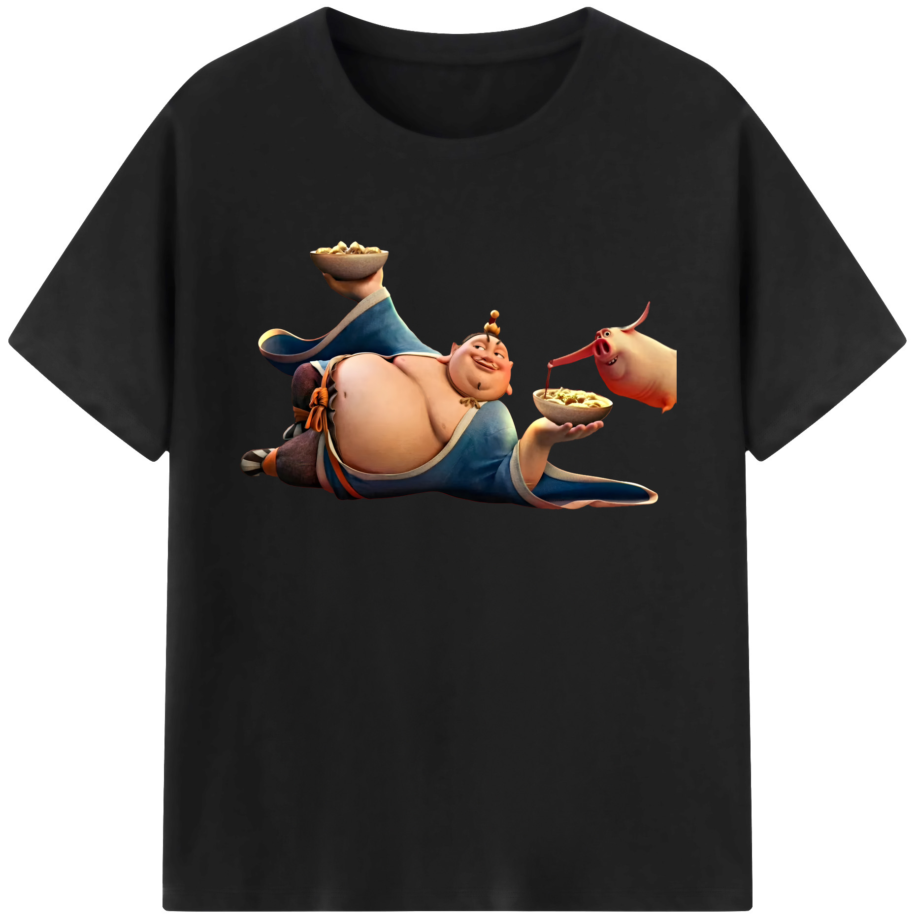 （画像用） Ne Zha 2 ナタ 魔童の大暴れ 綿100％ メンズ半袖Tシャツ｜肌触りやわらか＆通気性
