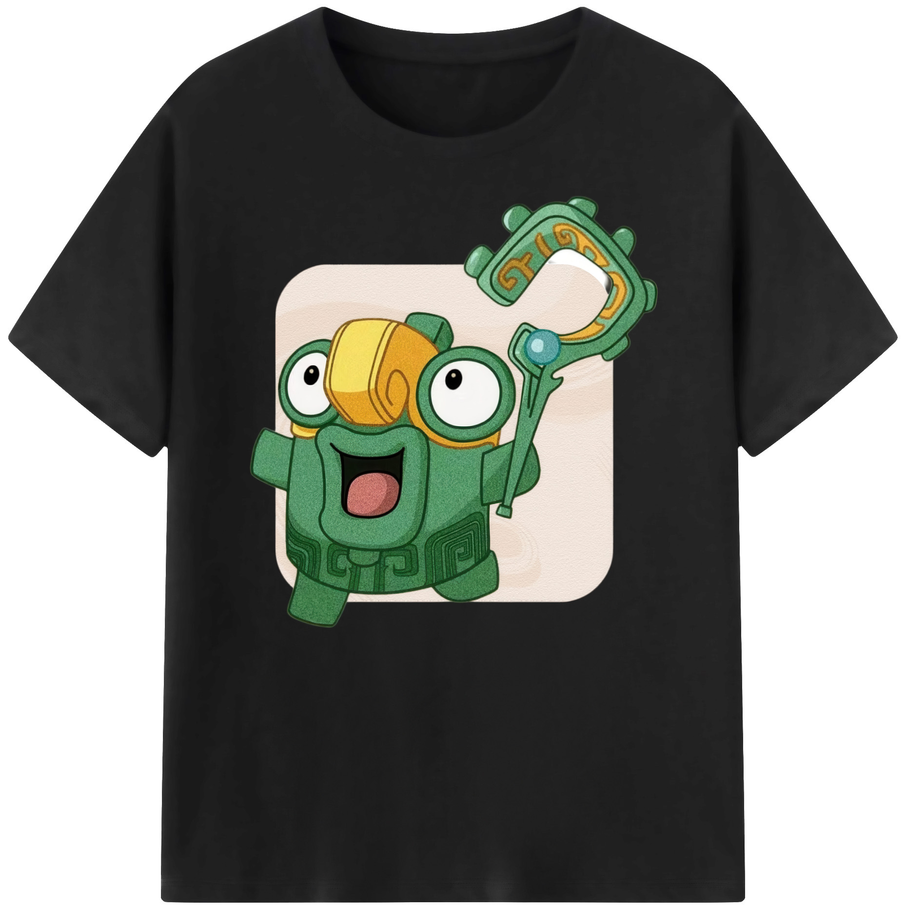 （画像用） Ne Zha 2 ナタ 魔童の大暴れ 綿100％ メンズ半袖Tシャツ｜肌触りやわらか＆通気性
