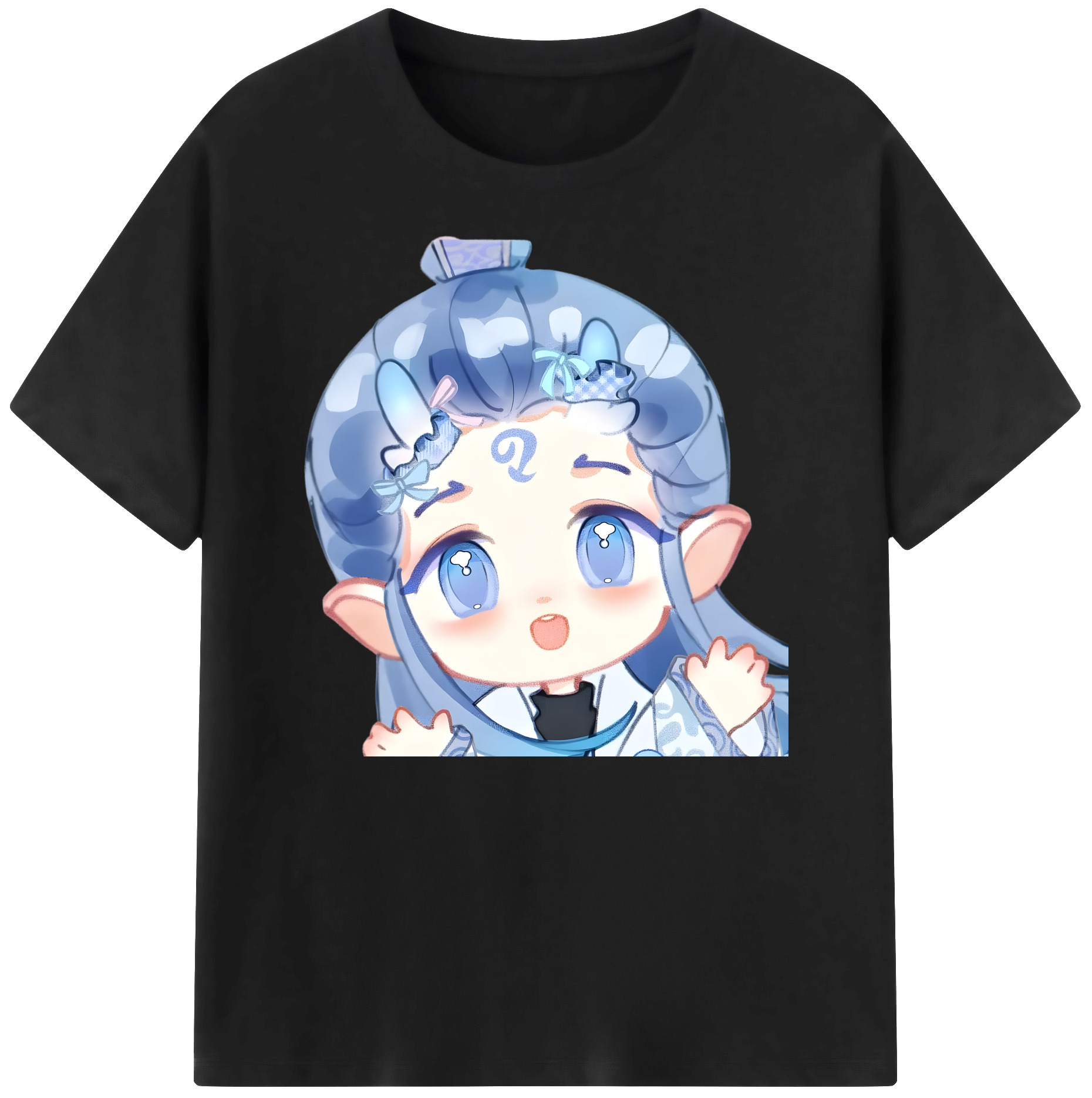 （画像用） Ne Zha 2 ナタ 魔童の大暴れ 綿100％ メンズ半袖Tシャツ｜肌触りやわらか＆通気性