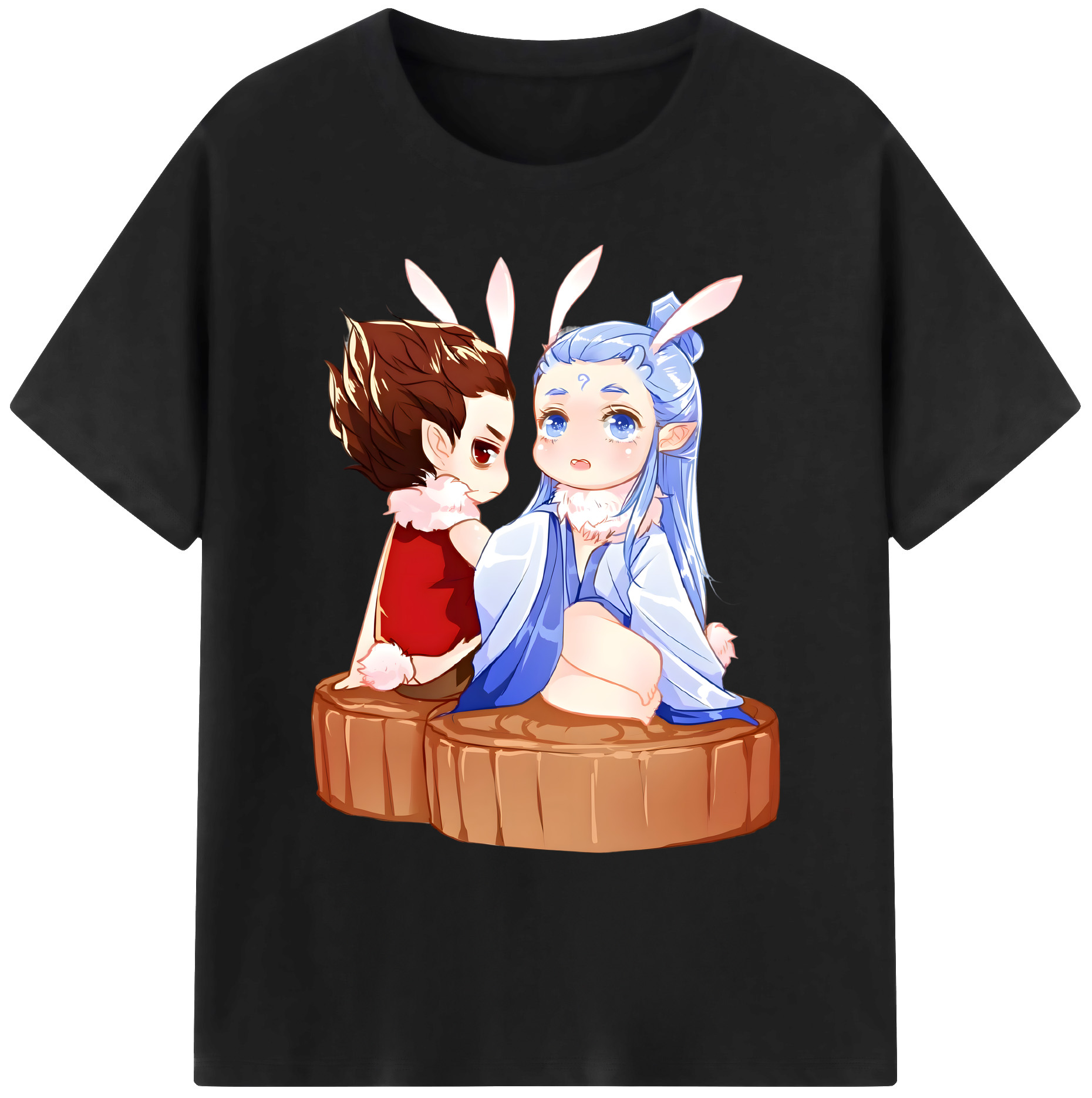 （画像用） Ne Zha 2 ナタ 魔童の大暴れ 綿100％ メンズ半袖Tシャツ｜肌触りやわらか＆通気性