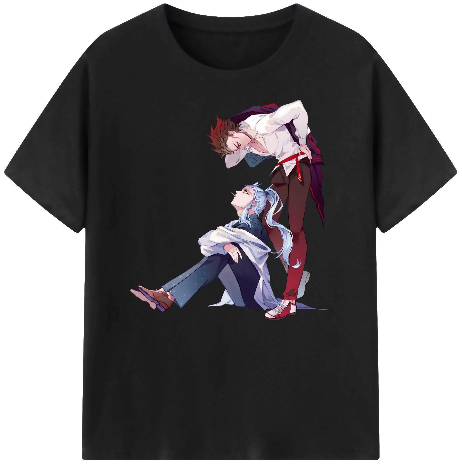 （画像用） Ne Zha 2 ナタ 魔童の大暴れ 綿100％ メンズ半袖Tシャツ｜肌触りやわらか＆通気性