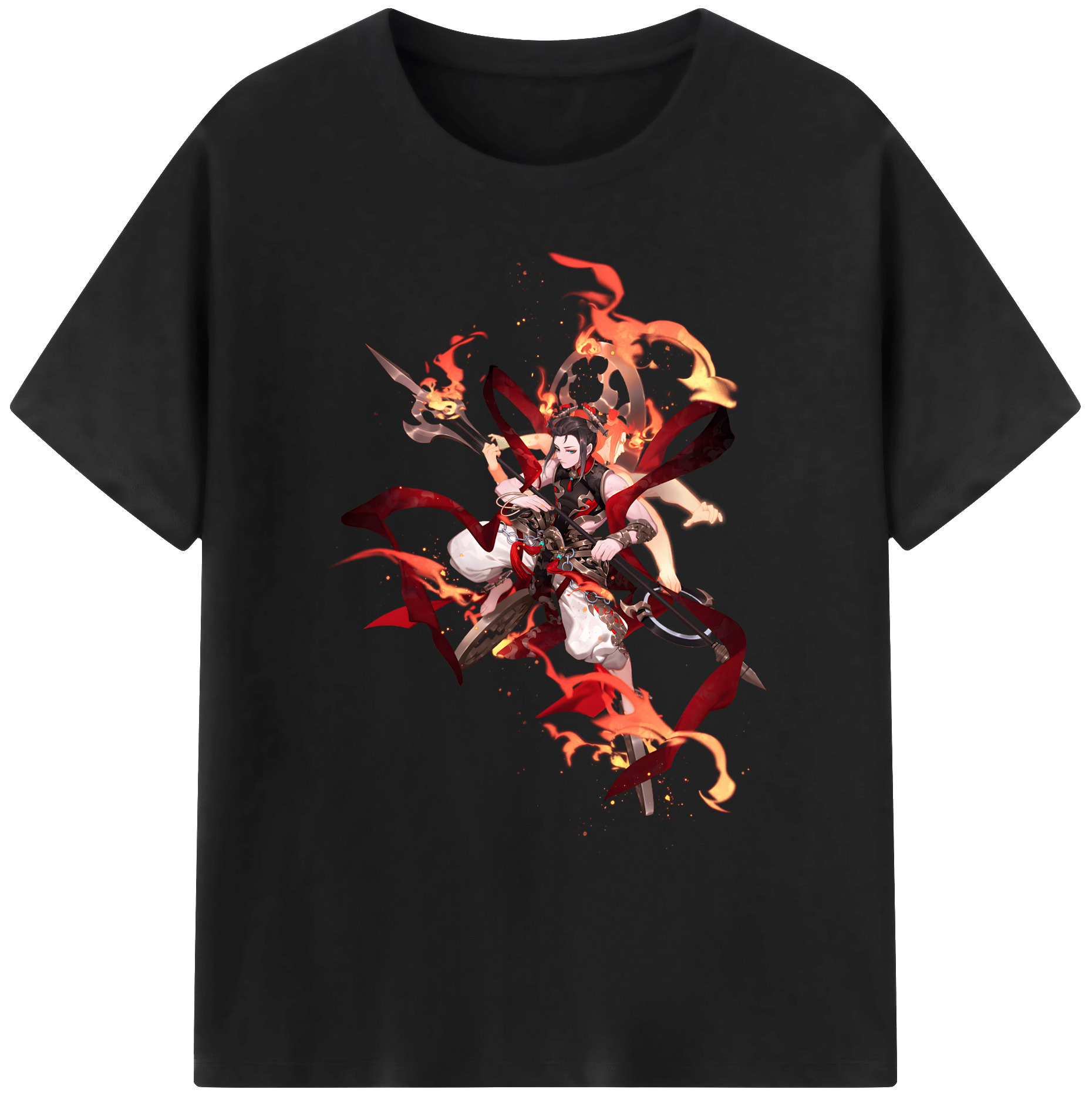 （画像用） Ne Zha 2 ナタ 魔童の大暴れ 綿100％ メンズ半袖Tシャツ｜肌触りやわらか＆通気性