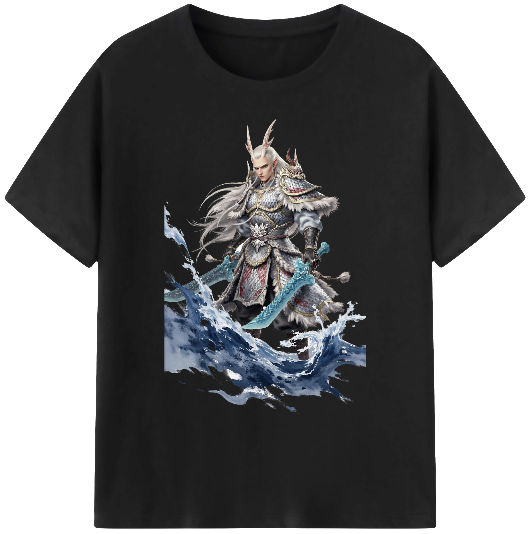 （画像用） Ne Zha 2 ナタ 魔童の大暴れ 綿100％ メンズ半袖Tシャツ｜肌触りやわらか＆通気性