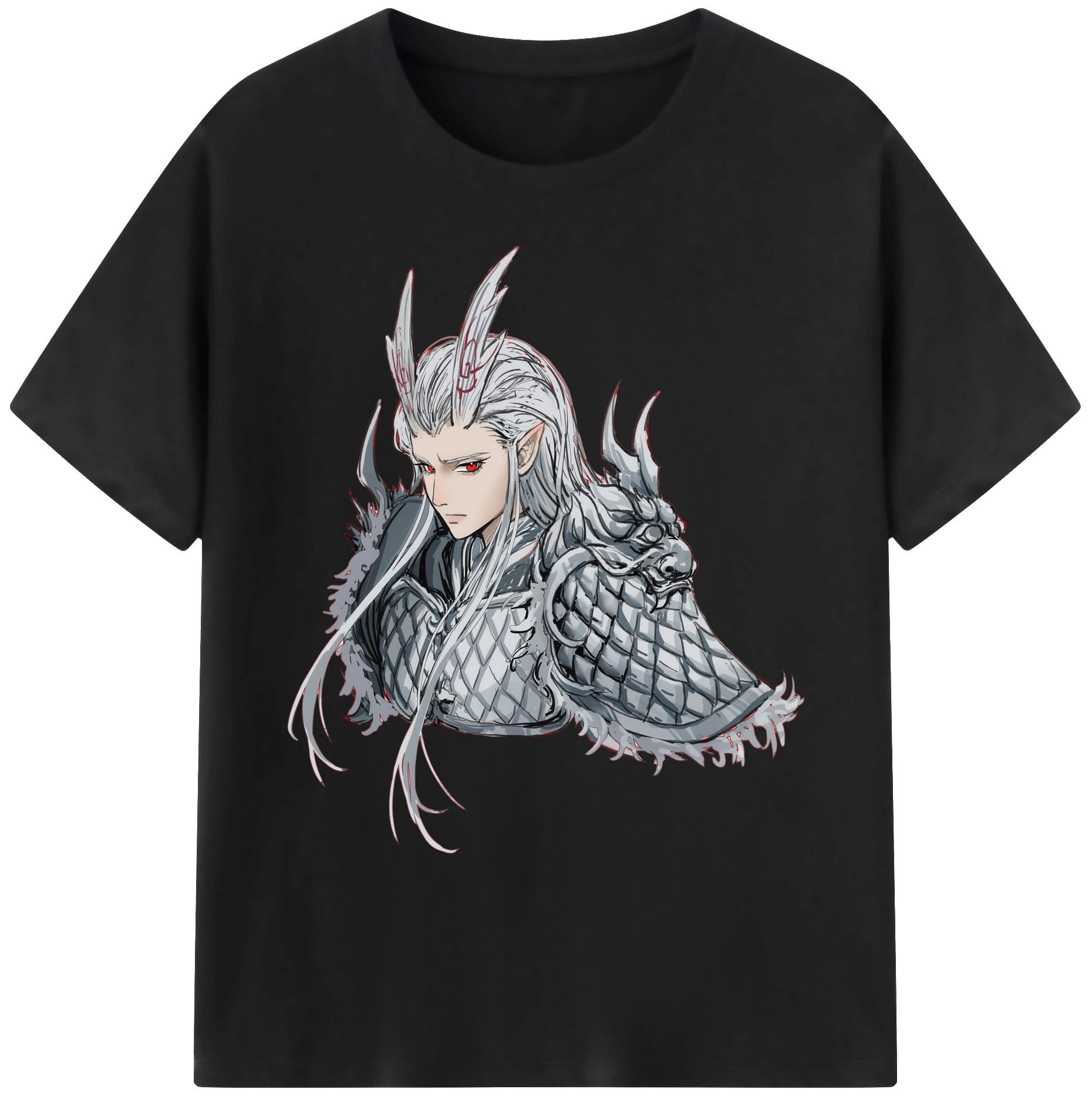 （画像用） Ne Zha 2 ナタ 魔童の大暴れ 綿100％ メンズ半袖Tシャツ｜肌触りやわらか＆通気性