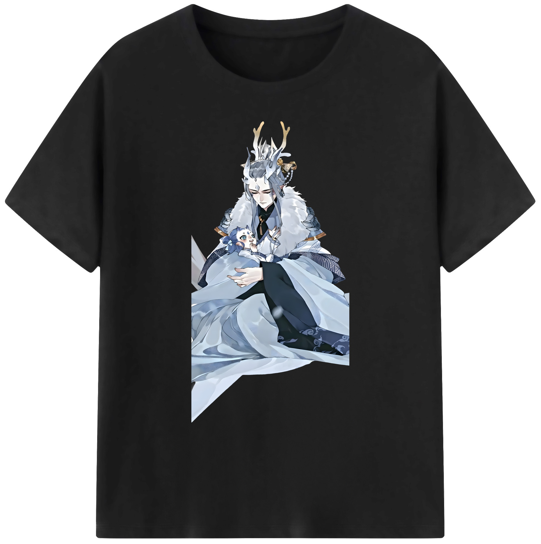 （画像用） Ne Zha 2 ナタ 魔童の大暴れ 綿100％ メンズ半袖Tシャツ｜肌触りやわらか＆通気性