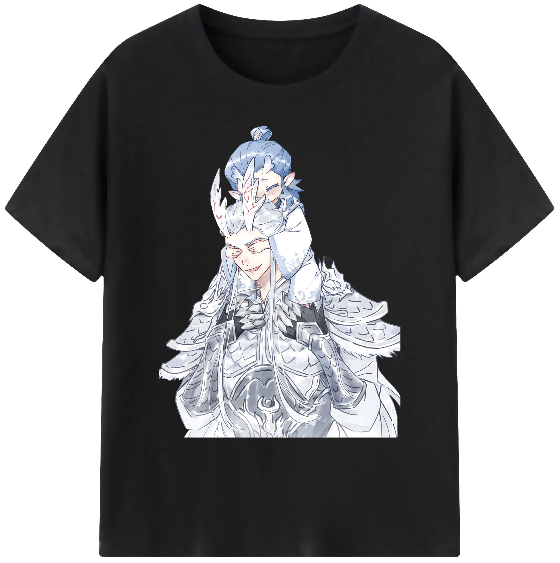 （画像用） Ne Zha 2 ナタ 魔童の大暴れ 綿100％ メンズ半袖Tシャツ｜肌触りやわらか＆通気性