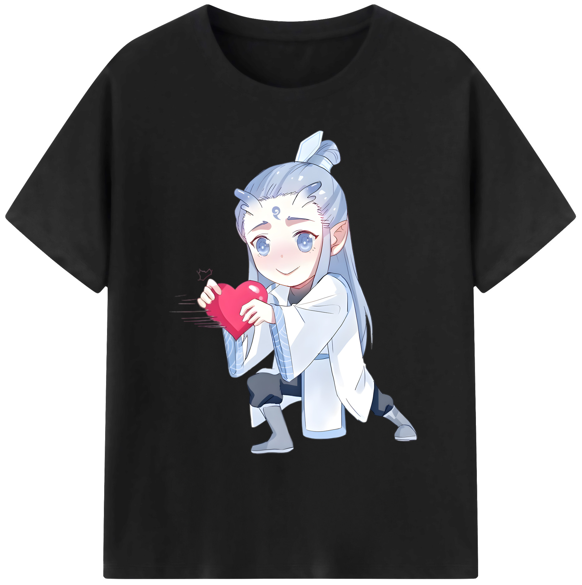 （画像用） Ne Zha 2 ナタ 魔童の大暴れ 綿100％ メンズ半袖Tシャツ｜肌触りやわらか＆通気性