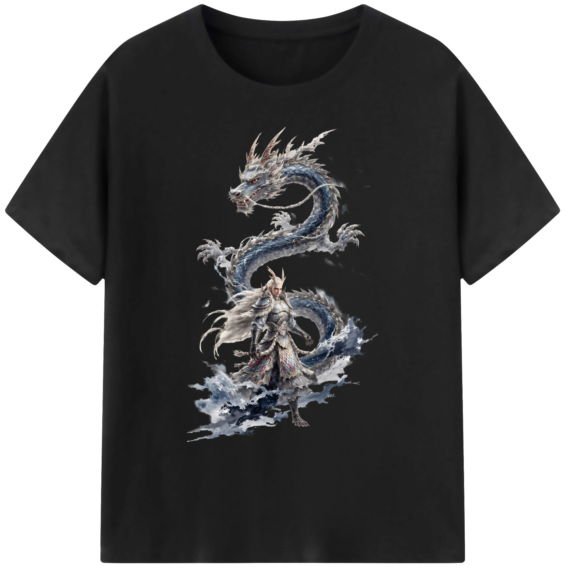 （画像用） Ne Zha 2 ナタ 魔童の大暴れ 綿100％ メンズ半袖Tシャツ｜肌触りやわらか＆通気性