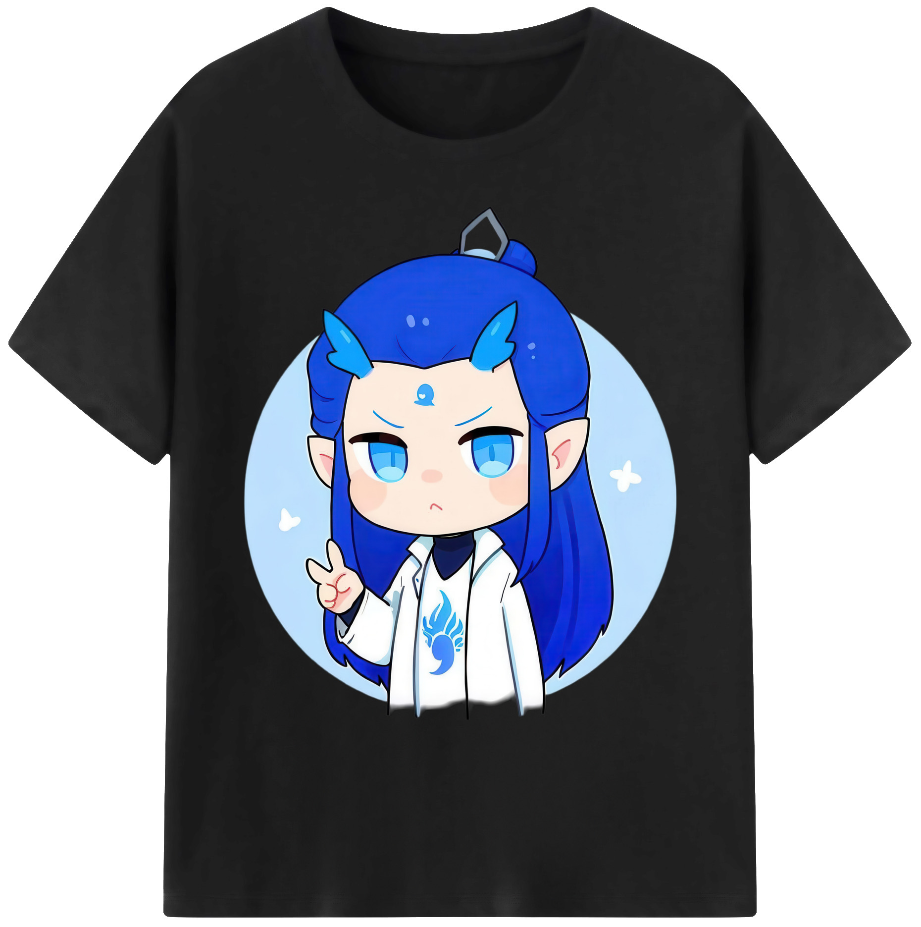 （画像用） Ne Zha 2 ナタ 魔童の大暴れ 綿100％ メンズ半袖Tシャツ｜肌触りやわらか＆通気性