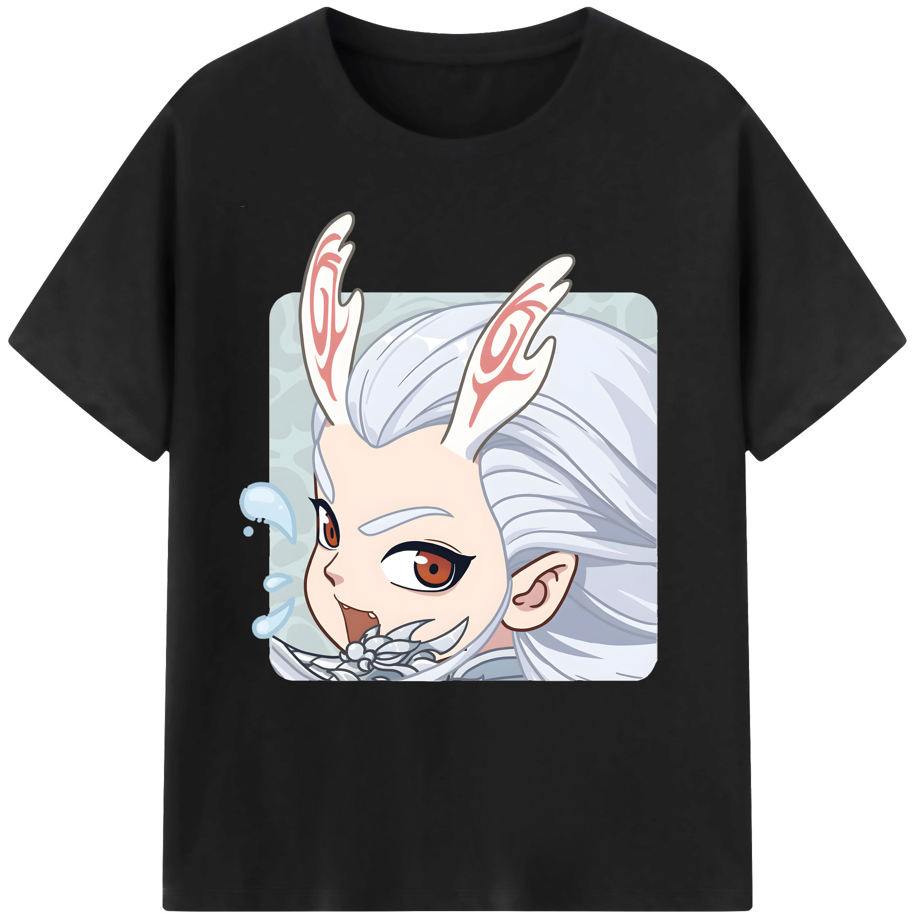 （画像用） Ne Zha 2 ナタ 魔童の大暴れ 綿100％ メンズ半袖Tシャツ｜肌触りやわらか＆通気性