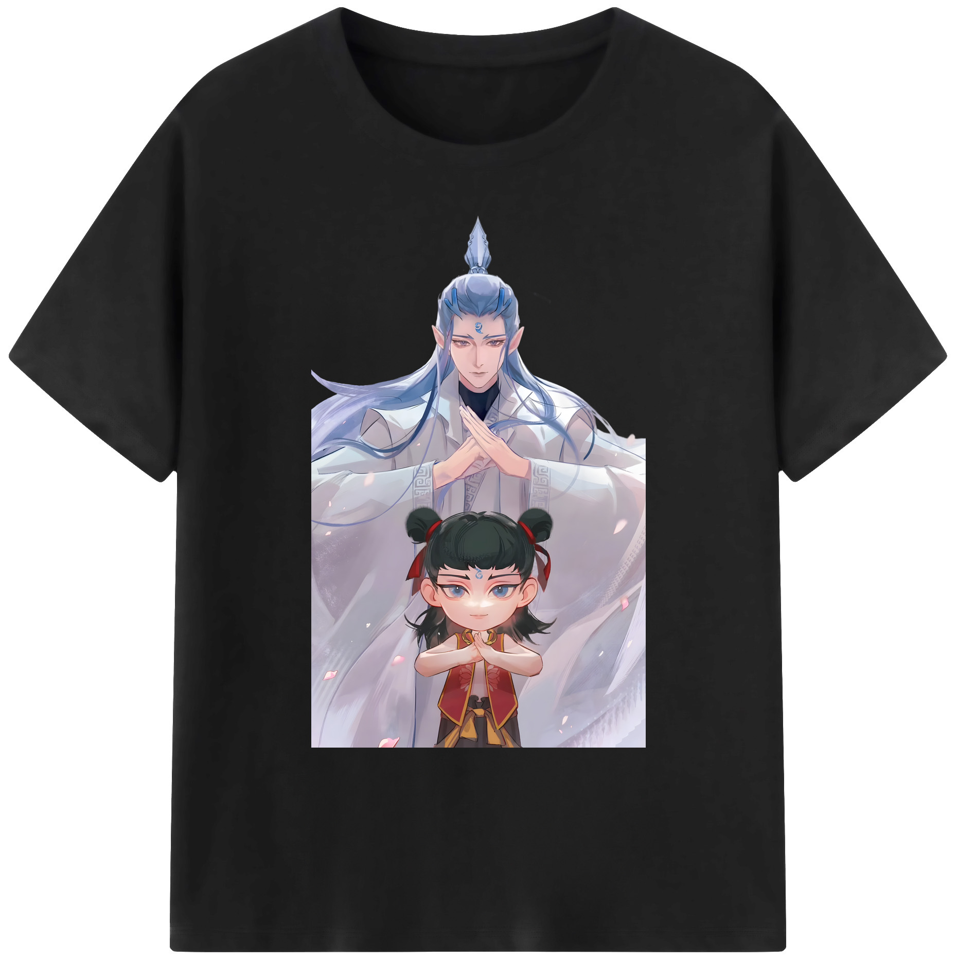 （画像用） Ne Zha 2 ナタ 魔童の大暴れ 綿100％ メンズ半袖Tシャツ｜肌触りやわらか＆通気性