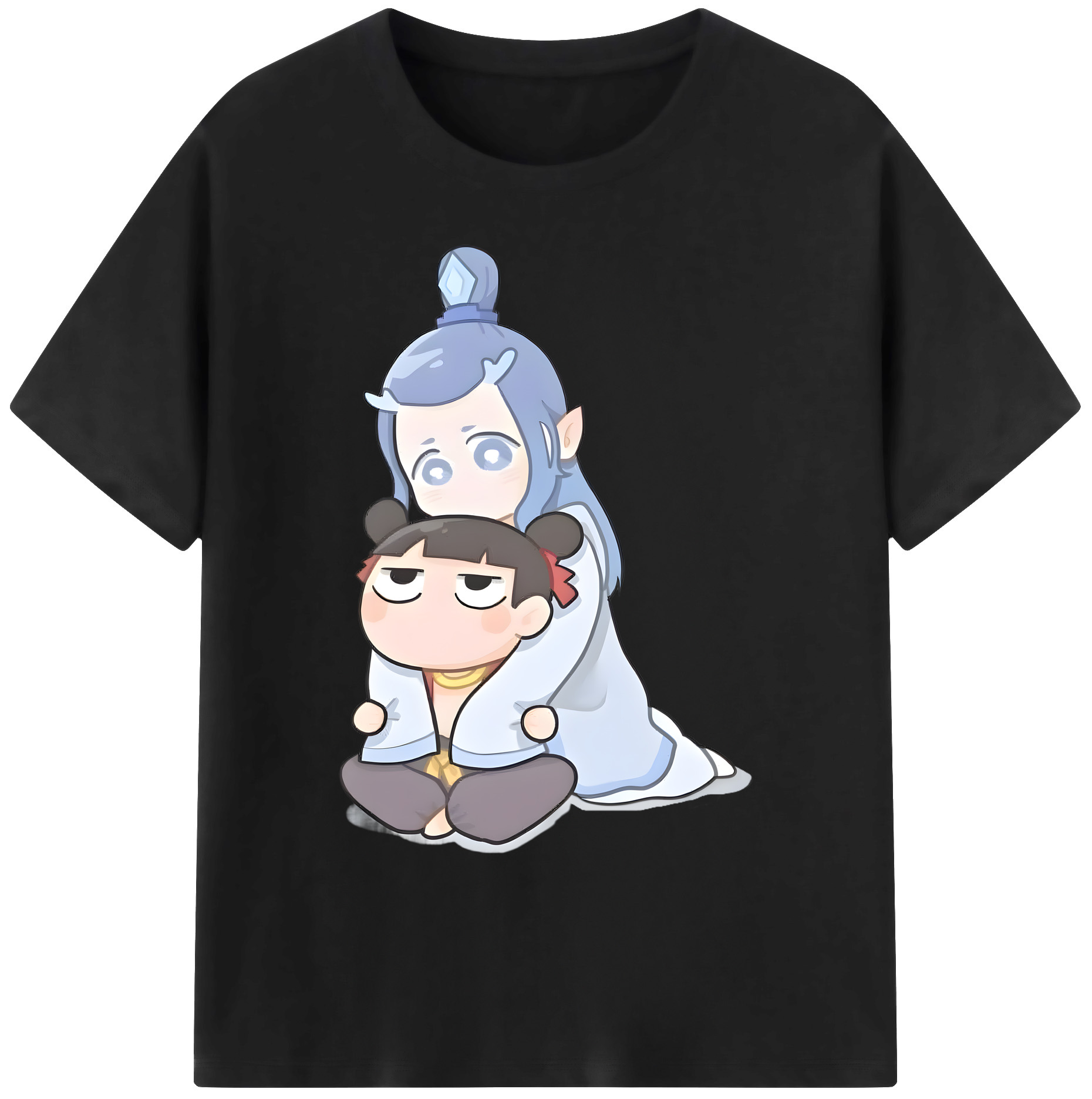 （画像用） Ne Zha 2 ナタ 魔童の大暴れ 綿100％ メンズ半袖Tシャツ｜肌触りやわらか＆通気性