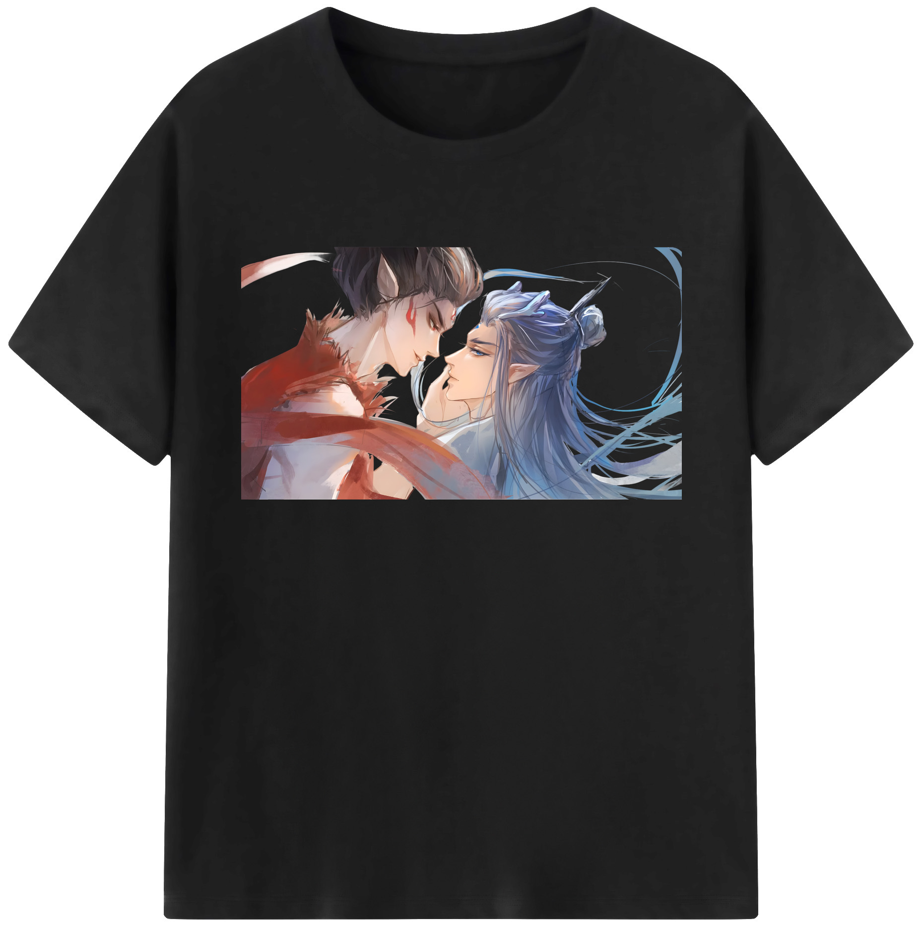 （画像用） Ne Zha 2 ナタ 魔童の大暴れ 綿100％ メンズ半袖Tシャツ｜肌触りやわらか＆通気性