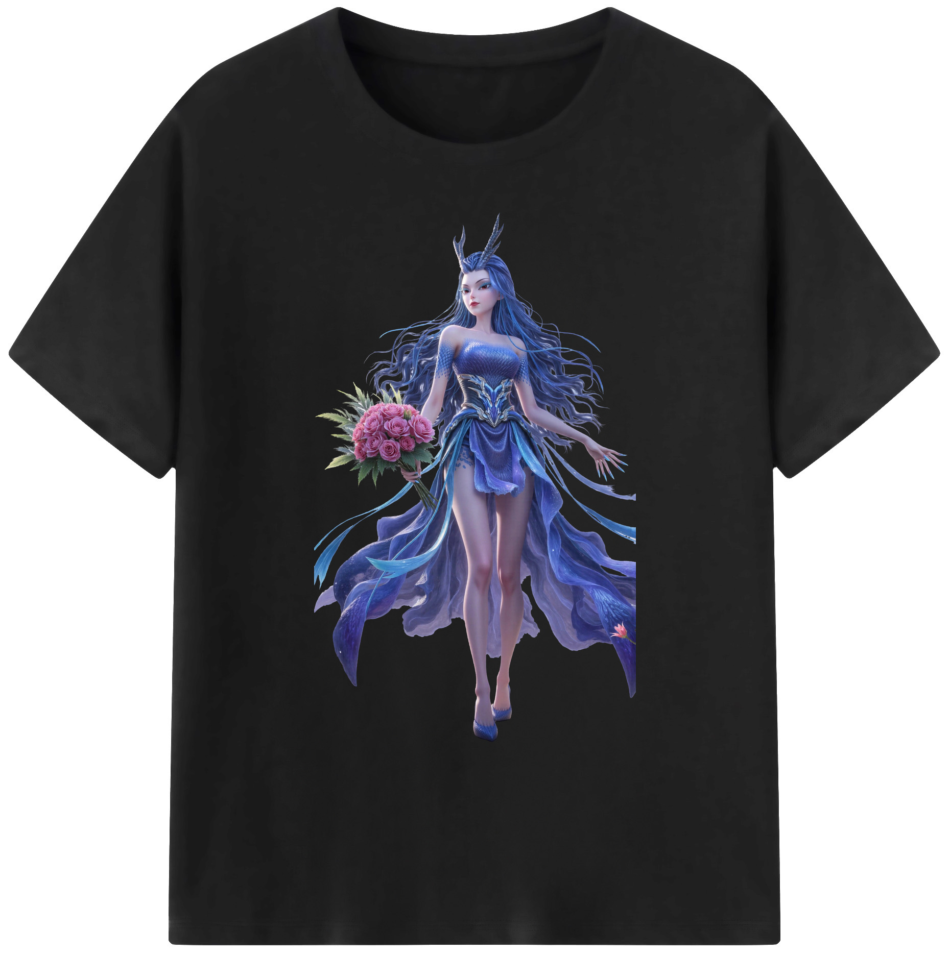 （画像用） Ne Zha 2 ナタ 魔童の大暴れ 綿100％ メンズ半袖Tシャツ｜肌触りやわらか＆通気性