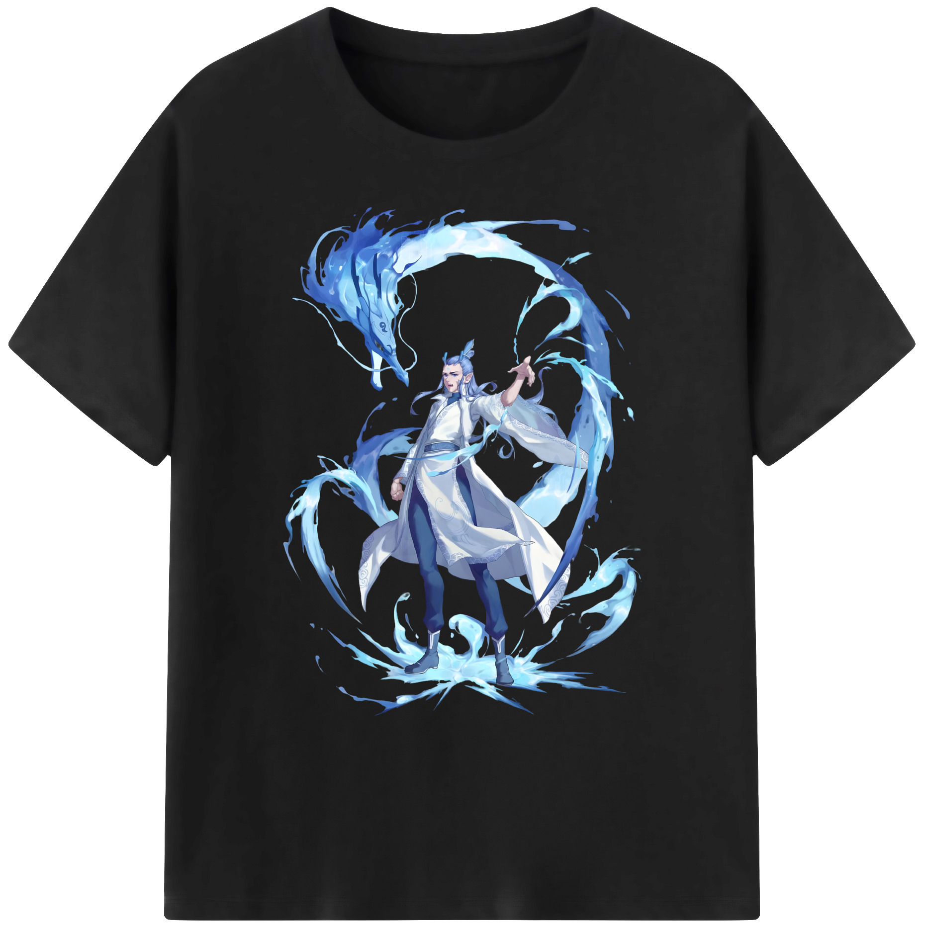 （画像用） Ne Zha 2 ナタ 魔童の大暴れ 綿100％ メンズ半袖Tシャツ｜肌触りやわらか＆通気性