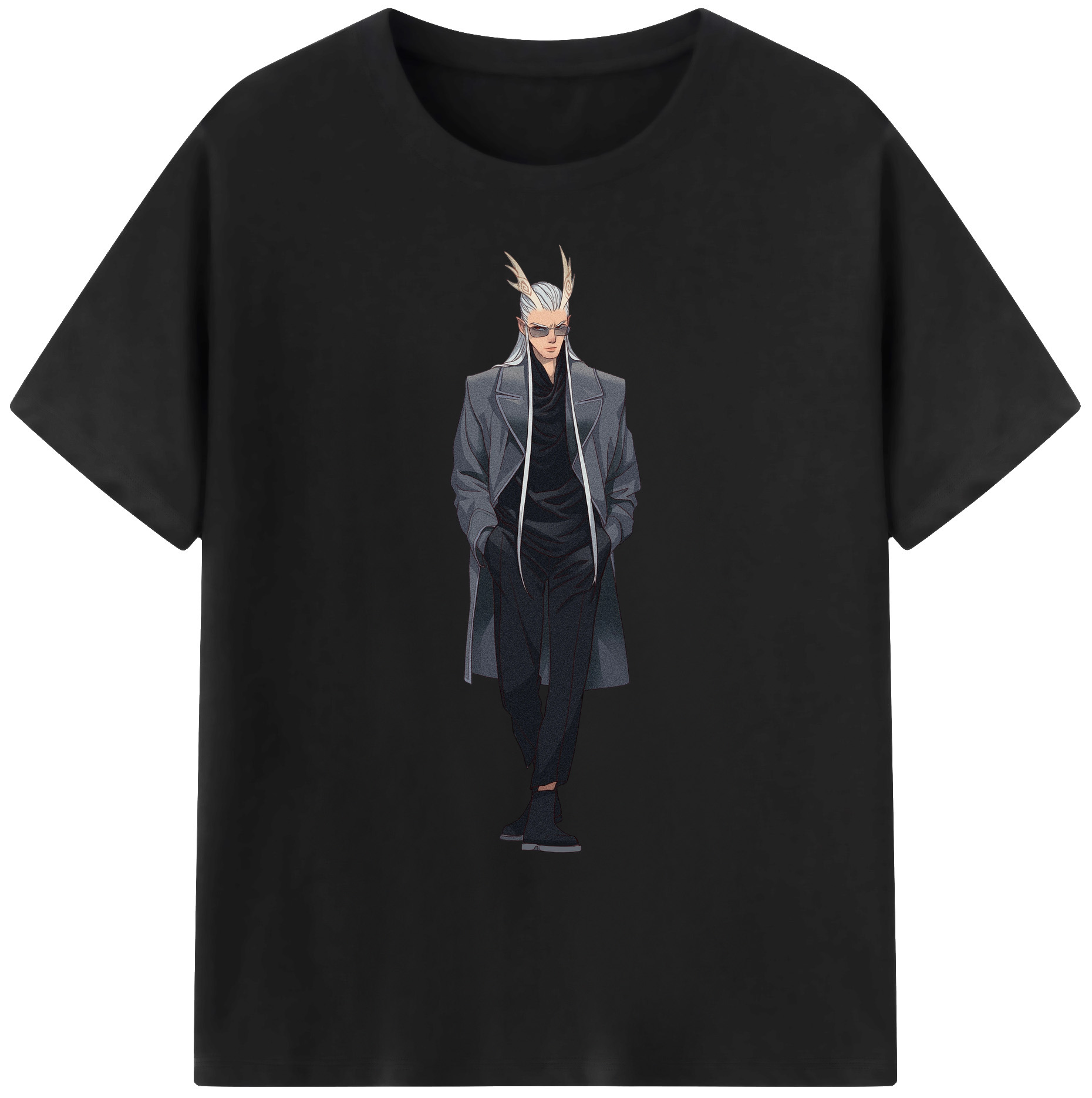 （画像用） Ne Zha 2 ナタ 魔童の大暴れ 綿100％ メンズ半袖Tシャツ｜肌触りやわらか＆通気性