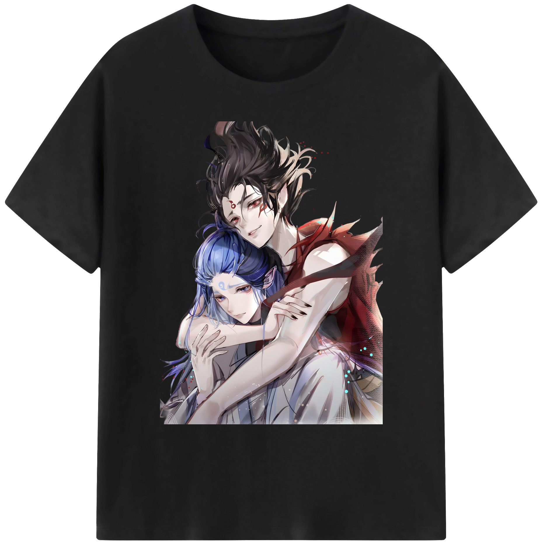（画像用） Ne Zha 2 ナタ 魔童の大暴れ 綿100％ メンズ半袖Tシャツ｜肌触りやわらか＆通気性