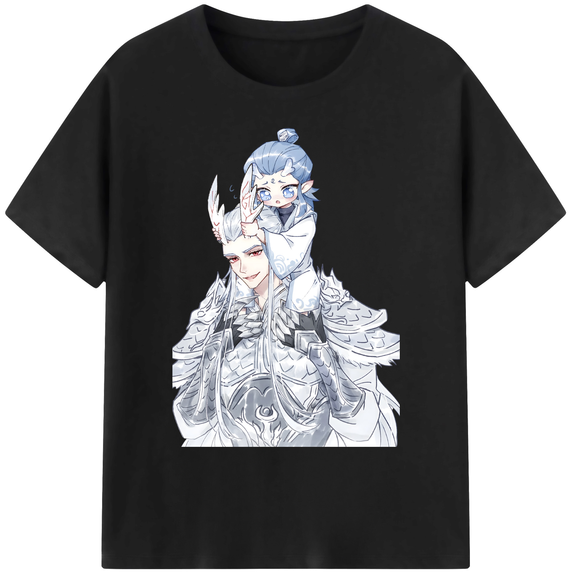 （画像用） Ne Zha 2 ナタ 魔童の大暴れ 綿100％ メンズ半袖Tシャツ｜肌触りやわらか＆通気性