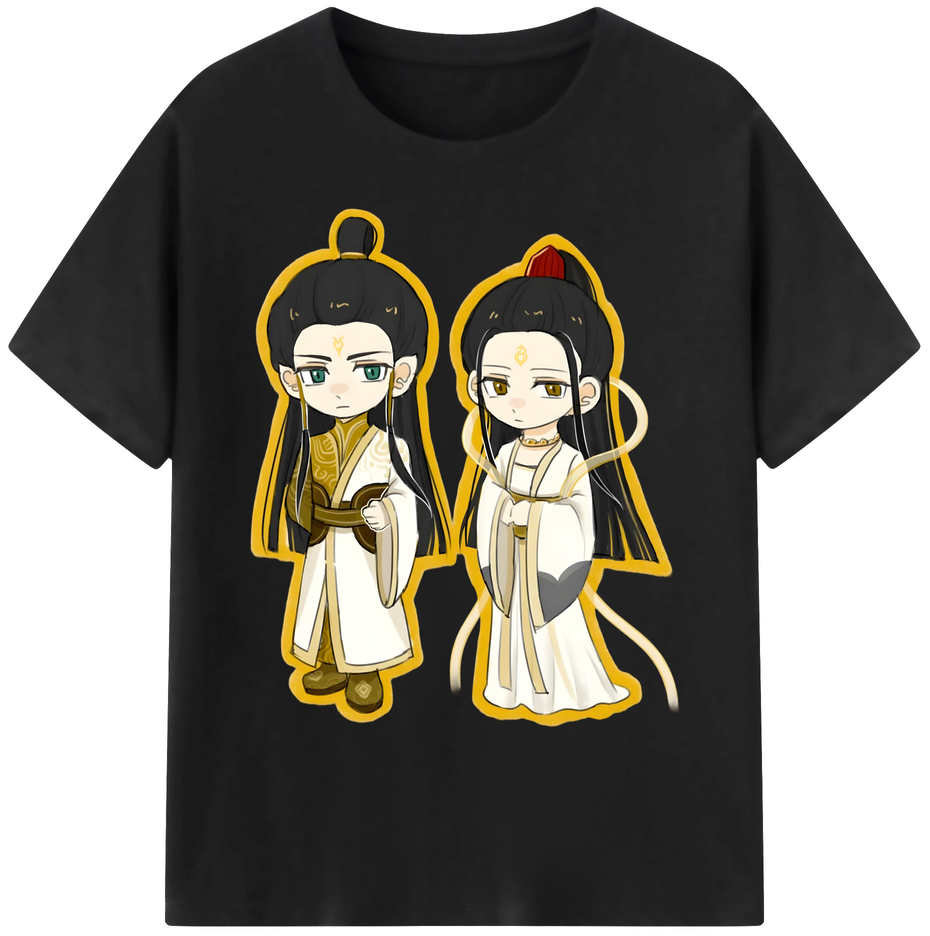 （画像用） Ne Zha 2 ナタ 魔童の大暴れ 綿100％ メンズ半袖Tシャツ｜肌触りやわらか＆通気性