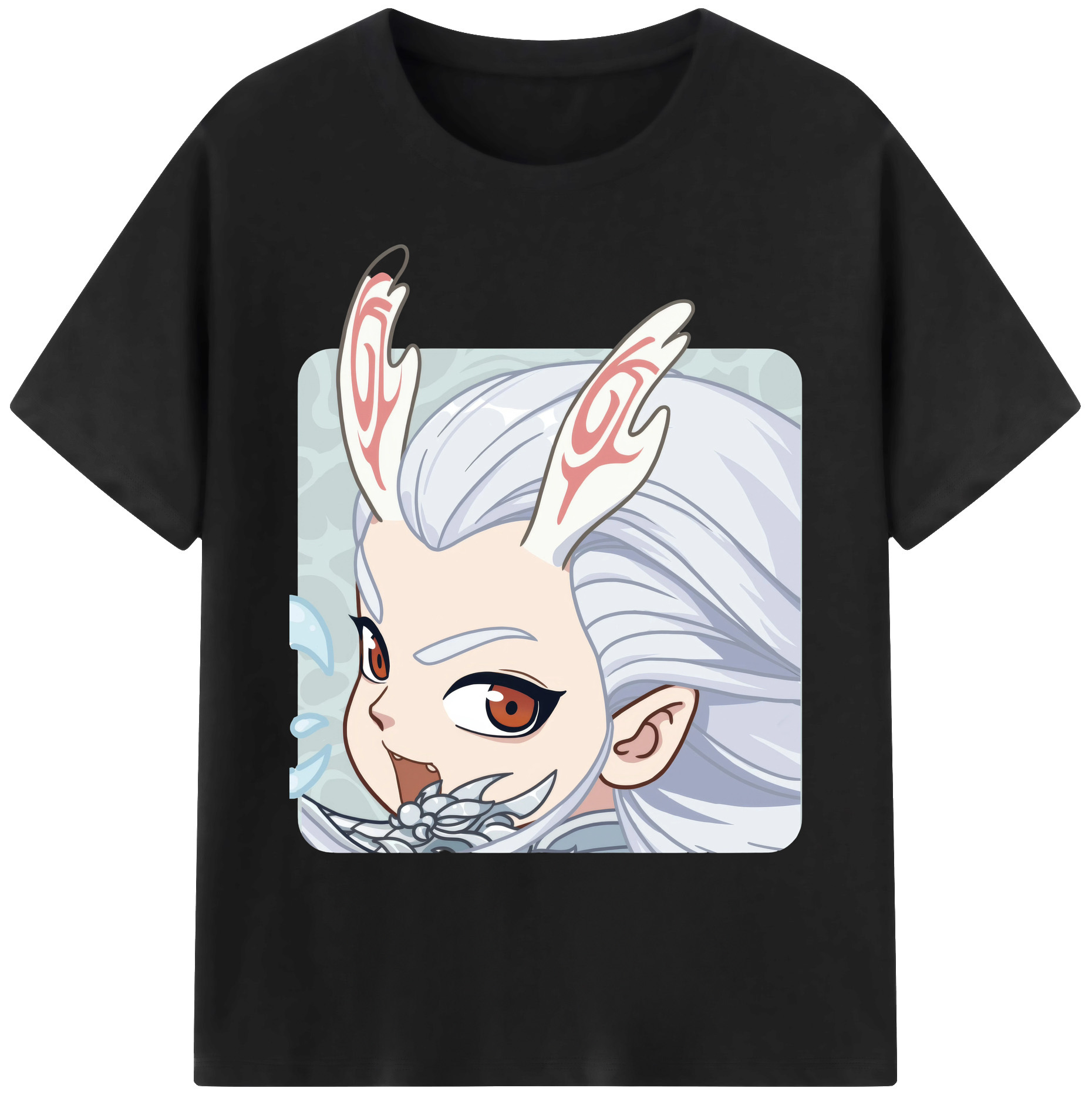 （画像用） Ne Zha 2 ナタ 魔童の大暴れ 綿100％ メンズ半袖Tシャツ｜肌触りやわらか＆通気性