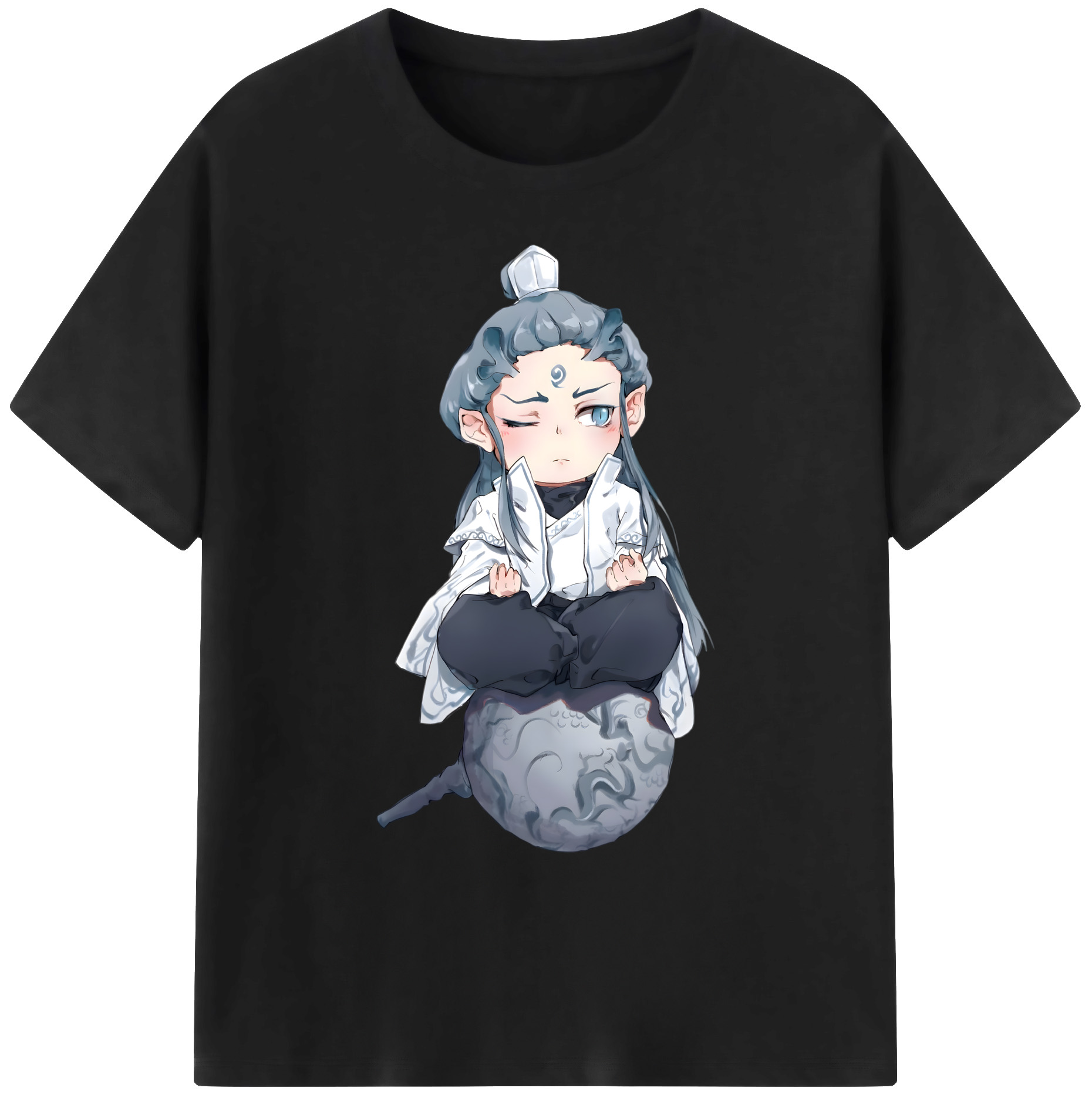 （画像用） Ne Zha 2 ナタ 魔童の大暴れ 綿100％ メンズ半袖Tシャツ｜肌触りやわらか＆通気性