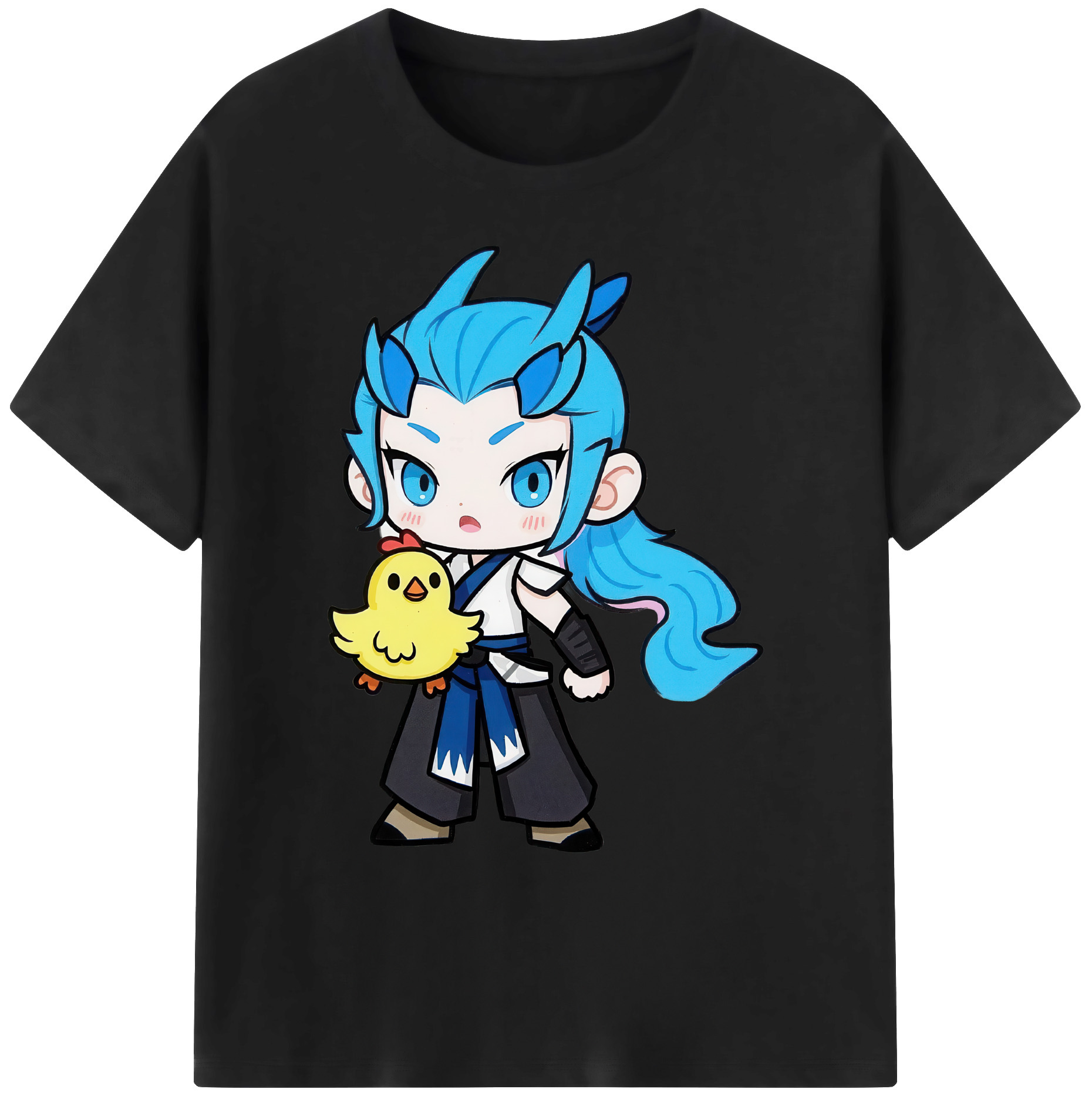 （画像用） Ne Zha 2 ナタ 魔童の大暴れ 綿100％ メンズ半袖Tシャツ｜肌触りやわらか＆通気性