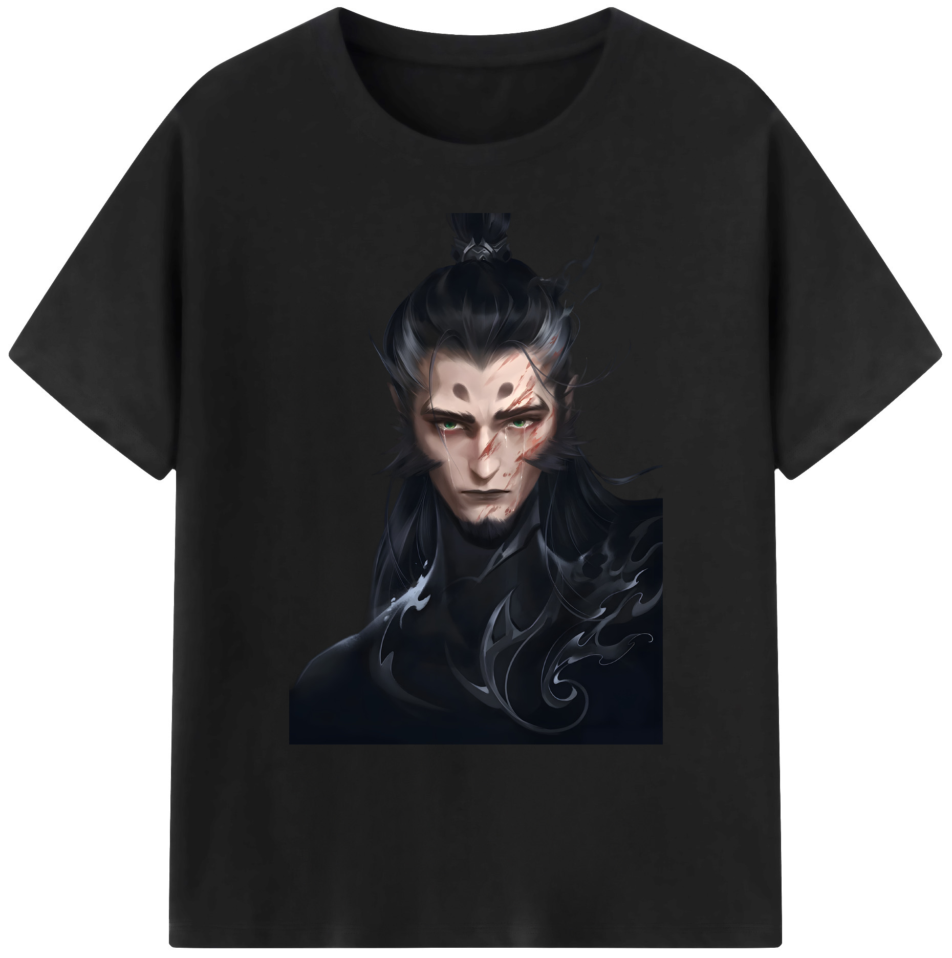 （画像用） Ne Zha 2 ナタ 魔童の大暴れ 綿100％ メンズ半袖Tシャツ｜肌触りやわらか＆通気性