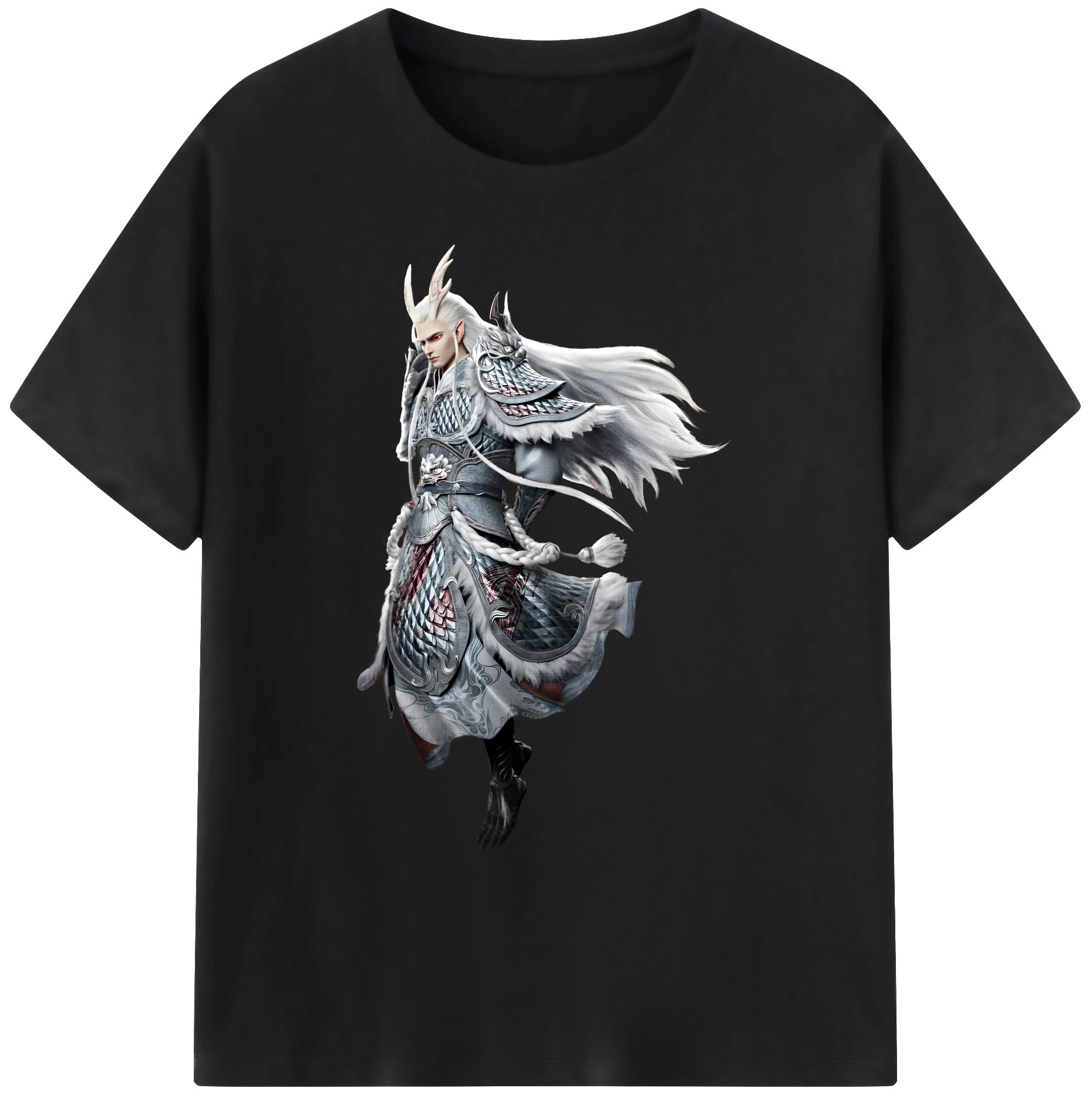 （画像用） Ne Zha 2 ナタ 魔童の大暴れ 綿100％ メンズ半袖Tシャツ｜肌触りやわらか＆通気性