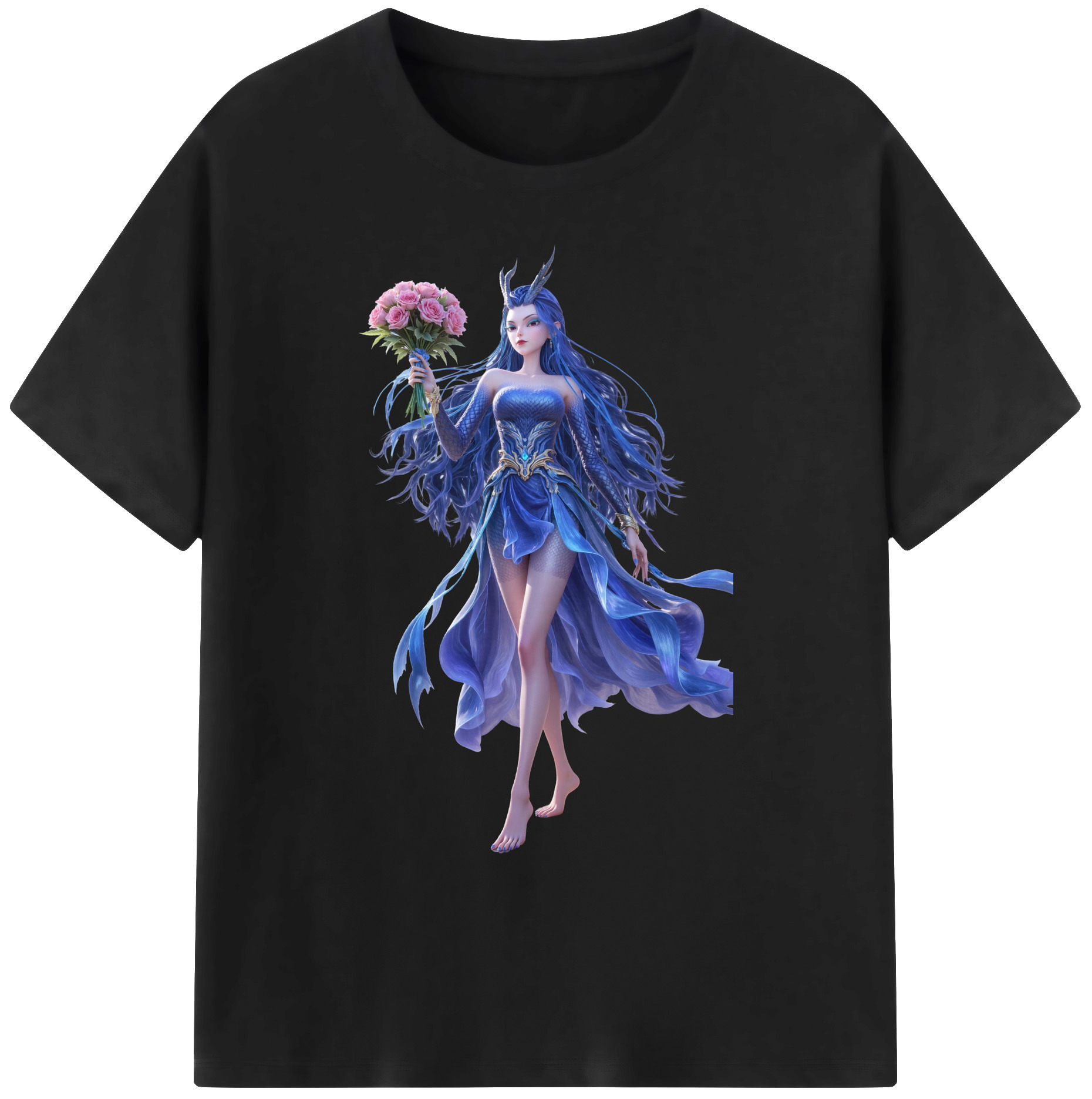 （画像用） Ne Zha 2 ナタ 魔童の大暴れ 綿100％ メンズ半袖Tシャツ｜肌触りやわらか＆通気性