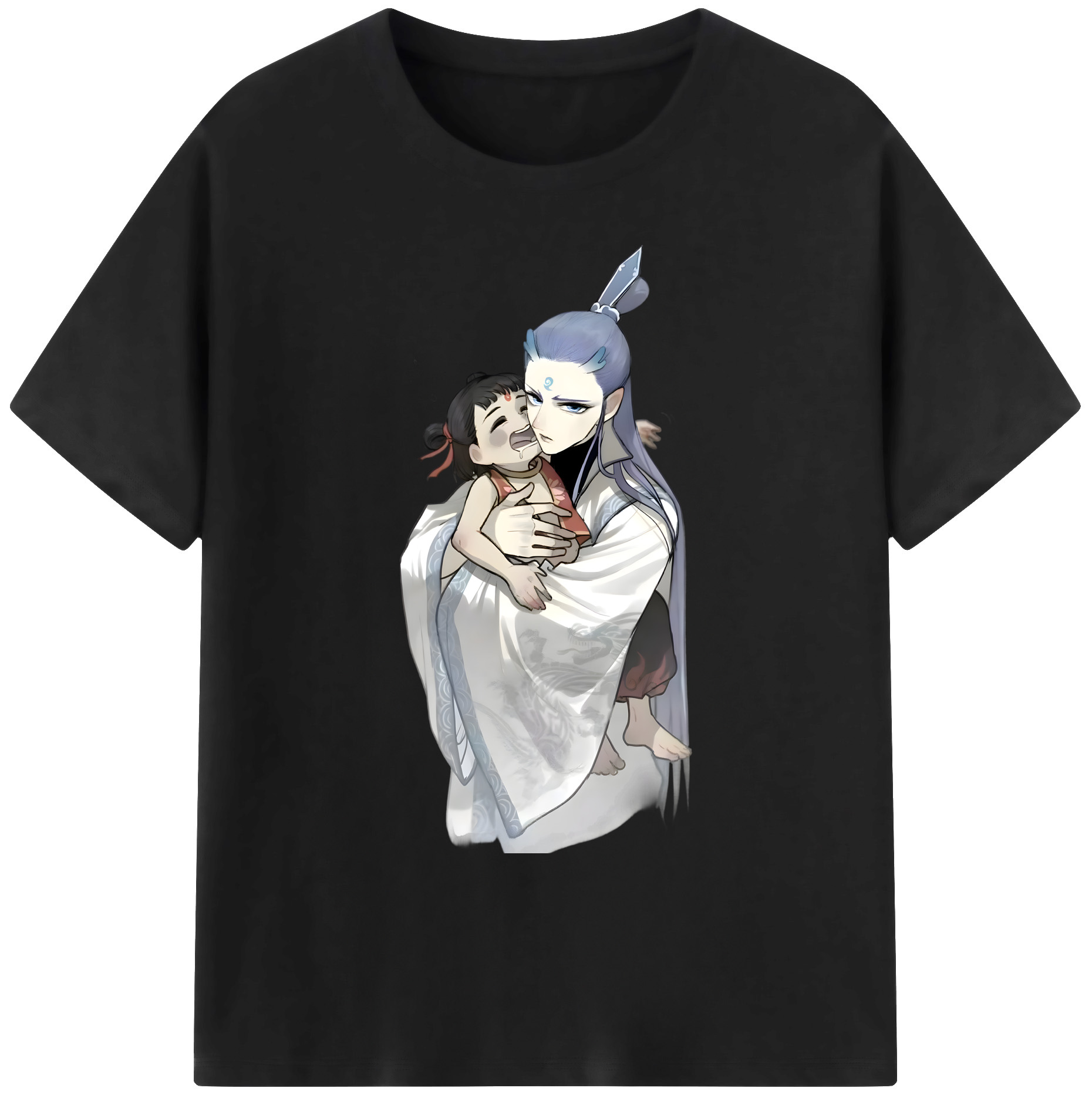 （画像用） Ne Zha 2 ナタ 魔童の大暴れ 綿100％ メンズ半袖Tシャツ｜肌触りやわらか＆通気性