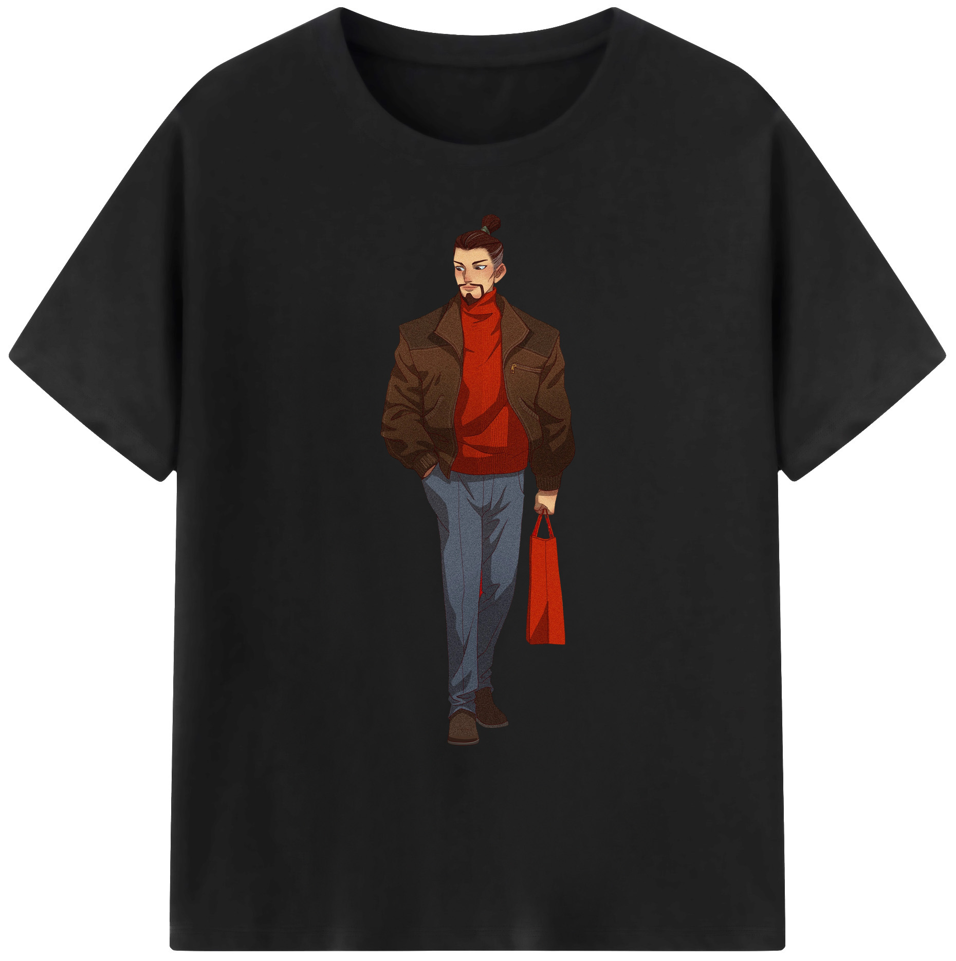 （画像用） Ne Zha 2 ナタ 魔童の大暴れ 綿100％ メンズ半袖Tシャツ｜肌触りやわらか＆通気性