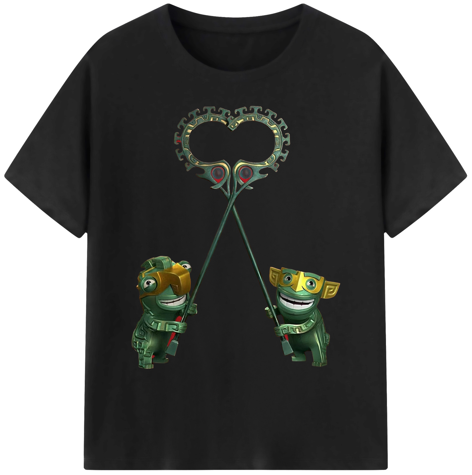（画像用） Ne Zha 2 ナタ 魔童の大暴れ 綿100％ メンズ半袖Tシャツ｜肌触りやわらか＆通気性