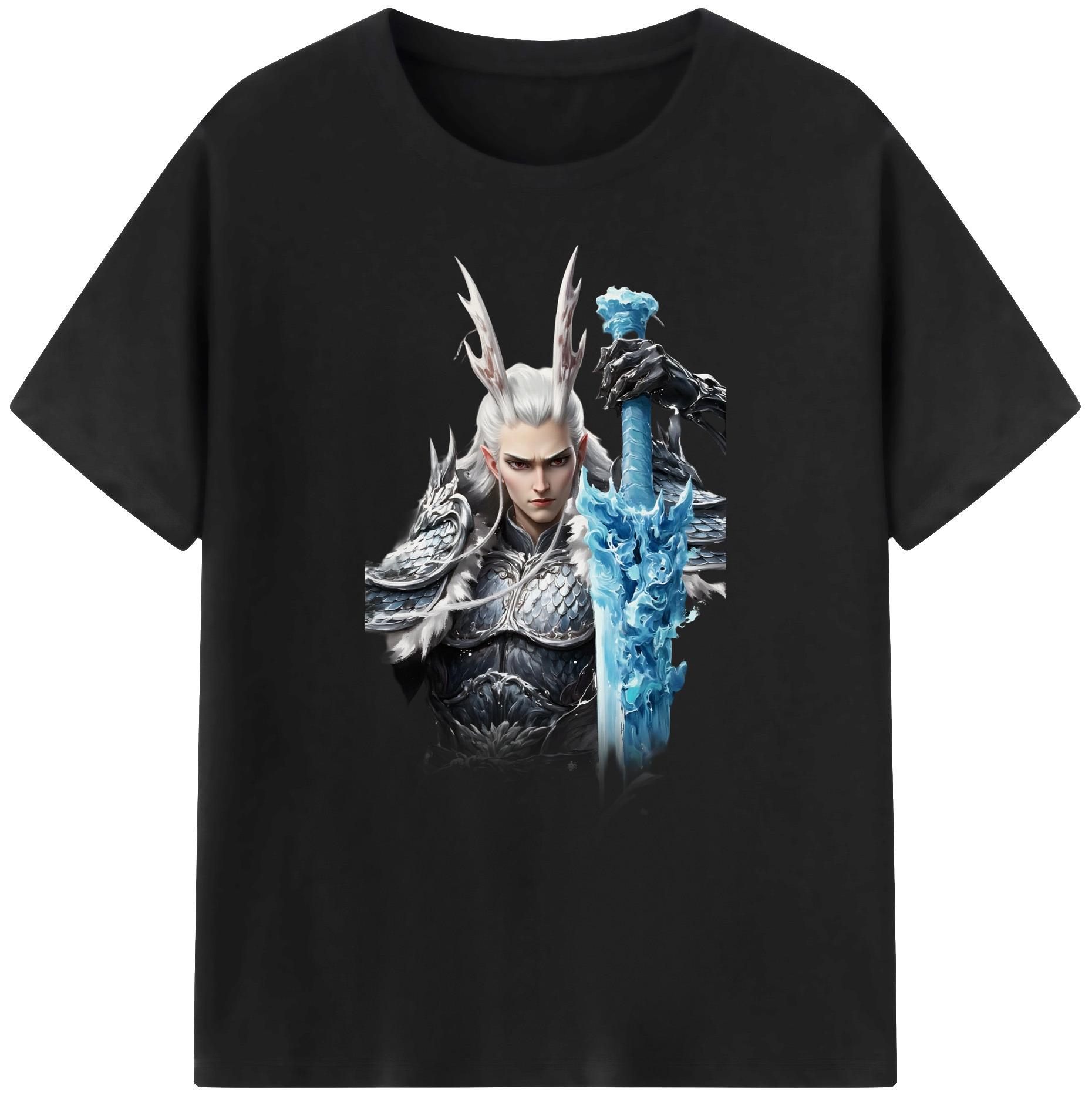 （画像用） Ne Zha 2 ナタ 魔童の大暴れ 綿100％ メンズ半袖Tシャツ｜肌触りやわらか＆通気性