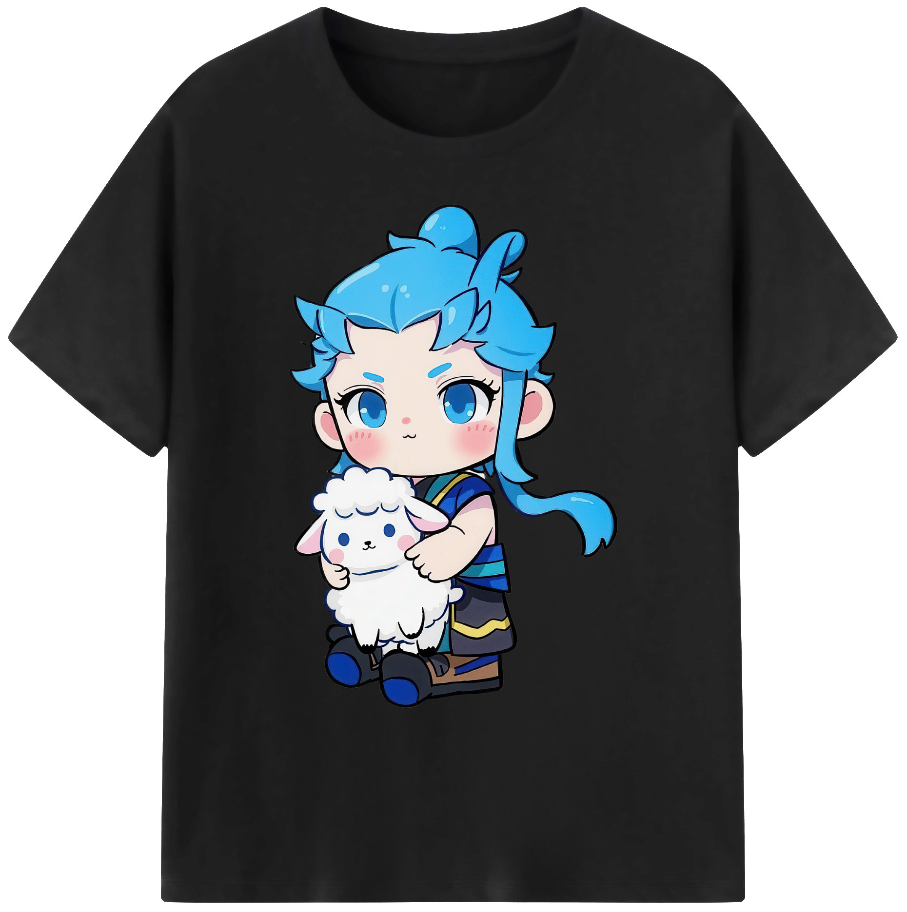 （画像用） Ne Zha 2 ナタ 魔童の大暴れ 綿100％ メンズ半袖Tシャツ｜肌触りやわらか＆通気性