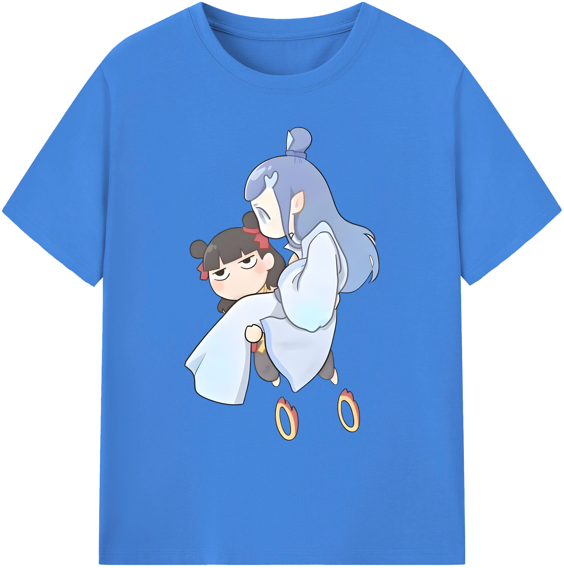 （画像用） Ne Zha 2 ナタ 魔童の大暴れ 綿100％ メンズ半袖Tシャツ｜肌触りやわらか＆通気性