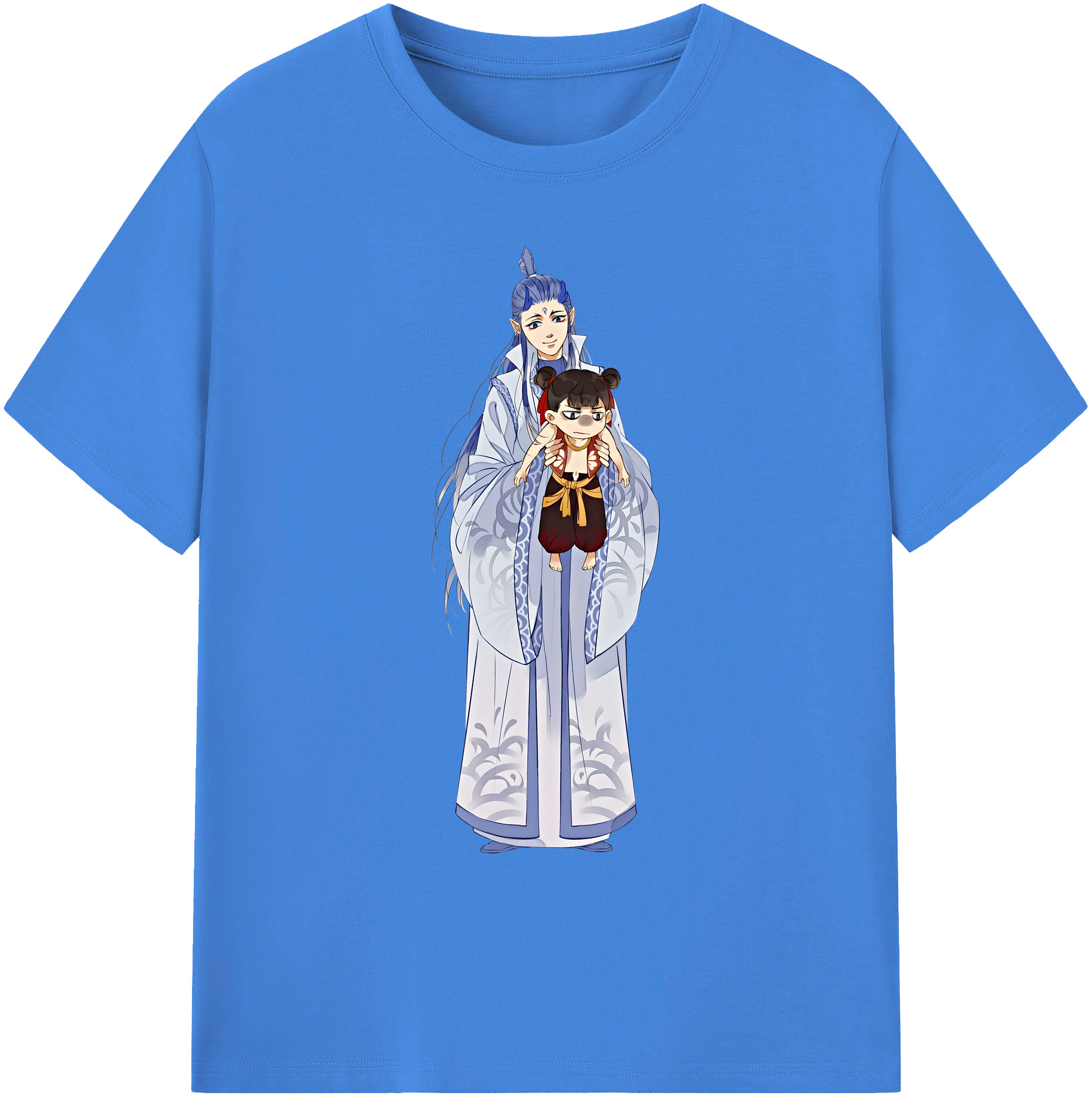 （画像用） Ne Zha 2 ナタ 魔童の大暴れ 綿100％ メンズ半袖Tシャツ｜肌触りやわらか＆通気性