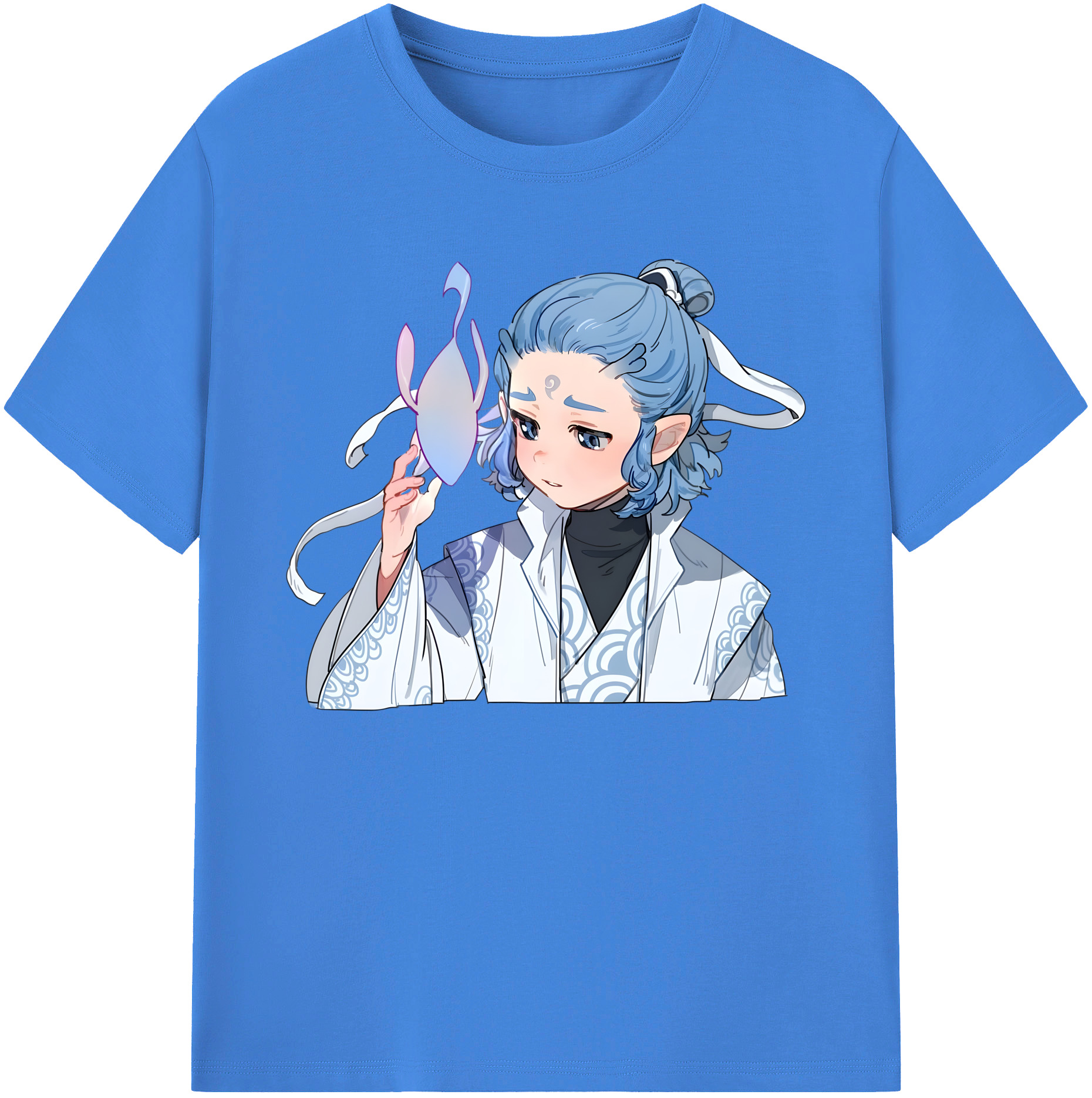 （画像用） Ne Zha 2 ナタ 魔童の大暴れ 綿100％ メンズ半袖Tシャツ｜肌触りやわらか＆通気性
