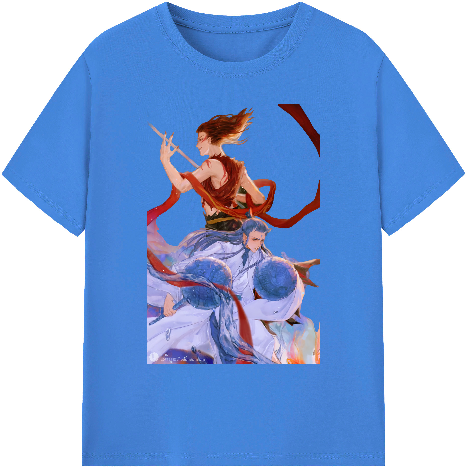 （画像用） Ne Zha 2 ナタ 魔童の大暴れ 綿100％ メンズ半袖Tシャツ｜肌触りやわらか＆通気性