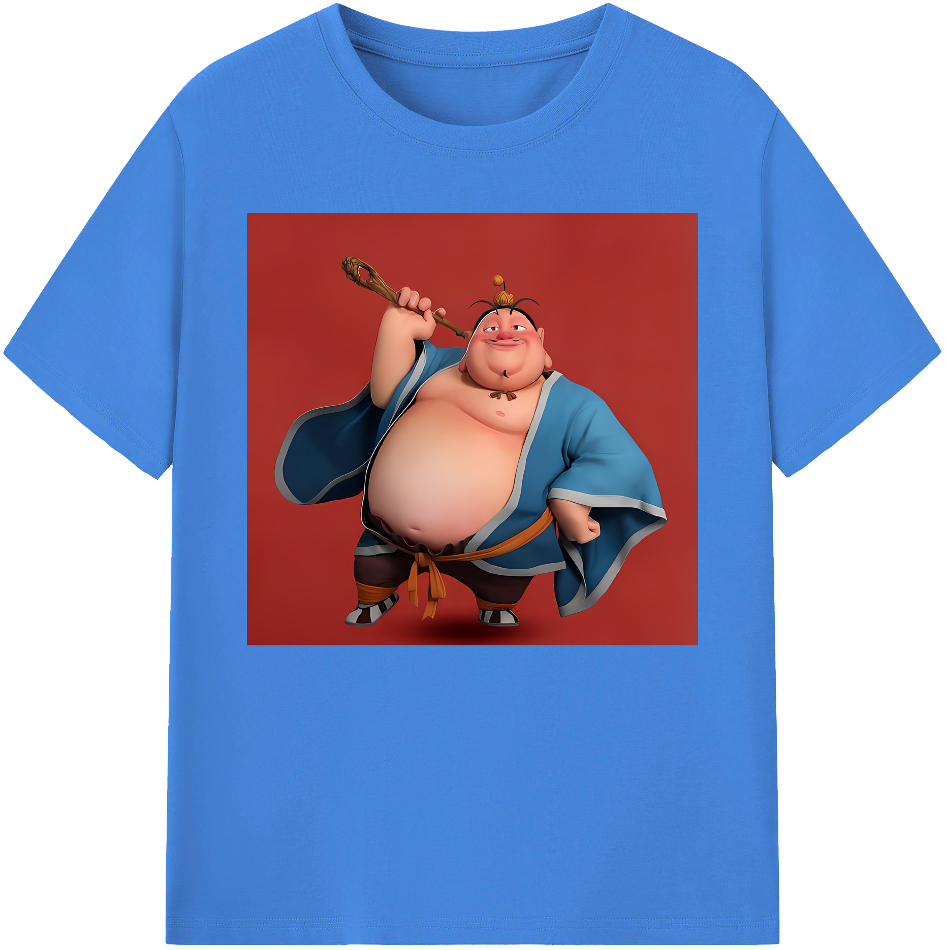 （画像用） Ne Zha 2 ナタ 魔童の大暴れ 綿100％ メンズ半袖Tシャツ｜肌触りやわらか＆通気性