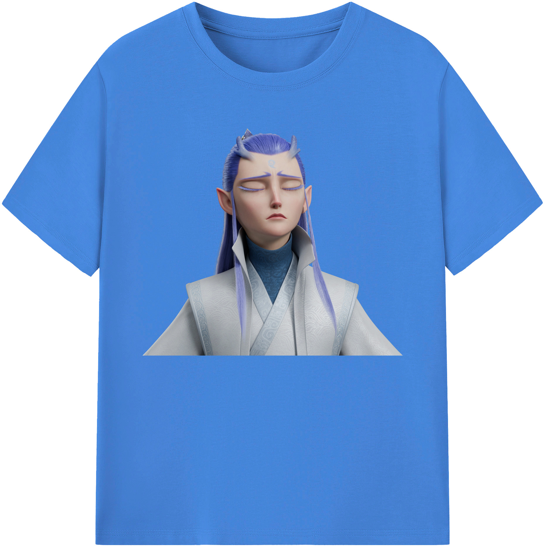 （画像用） Ne Zha 2 ナタ 魔童の大暴れ 綿100％ メンズ半袖Tシャツ｜肌触りやわらか＆通気性