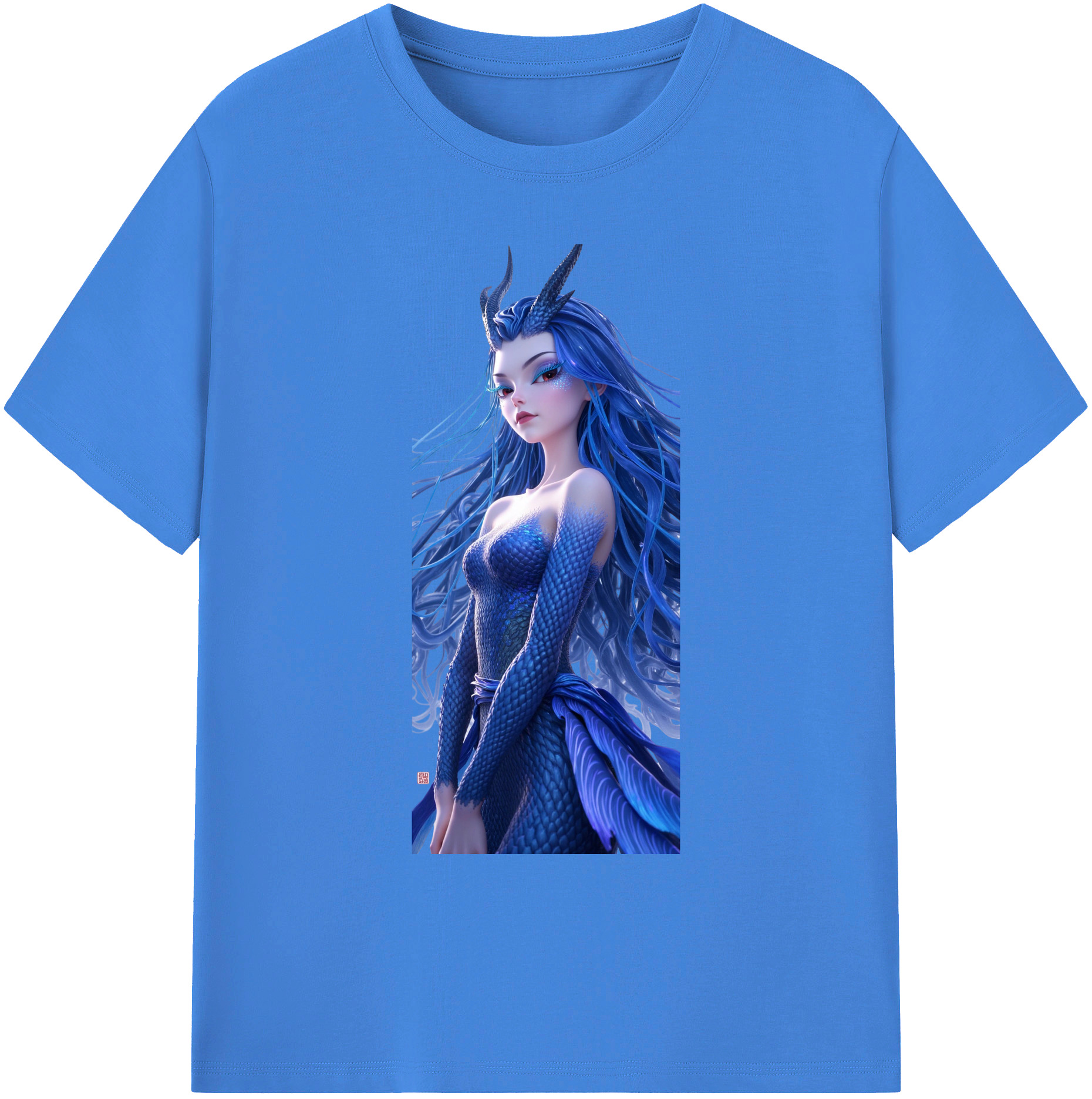 （画像用） Ne Zha 2 ナタ 魔童の大暴れ 綿100％ メンズ半袖Tシャツ｜肌触りやわらか＆通気性