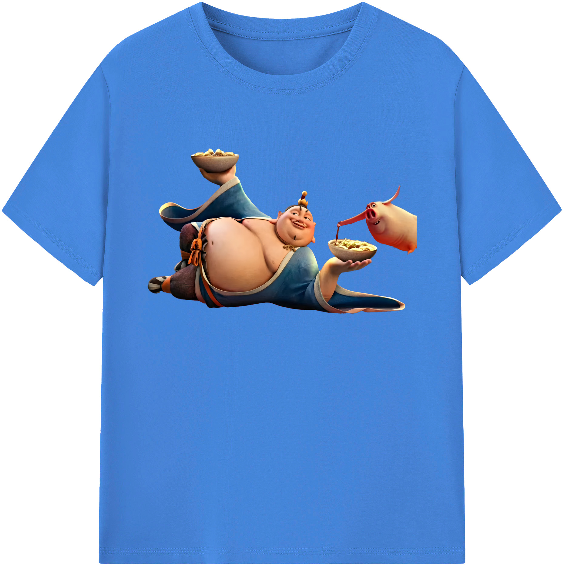 （画像用） Ne Zha 2 ナタ 魔童の大暴れ 綿100％ メンズ半袖Tシャツ｜肌触りやわらか＆通気性