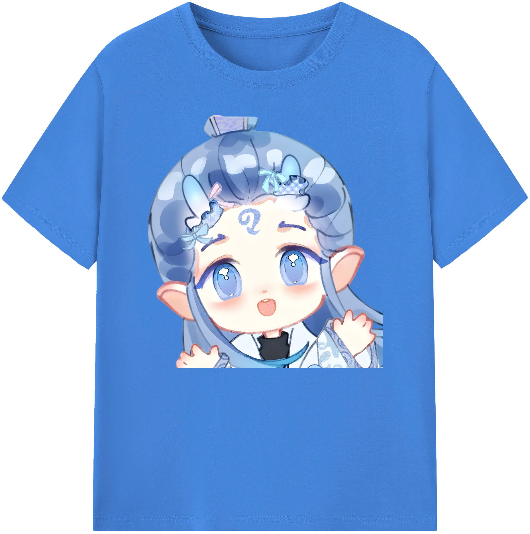 （画像用） Ne Zha 2 ナタ 魔童の大暴れ 綿100％ メンズ半袖Tシャツ｜肌触りやわらか＆通気性