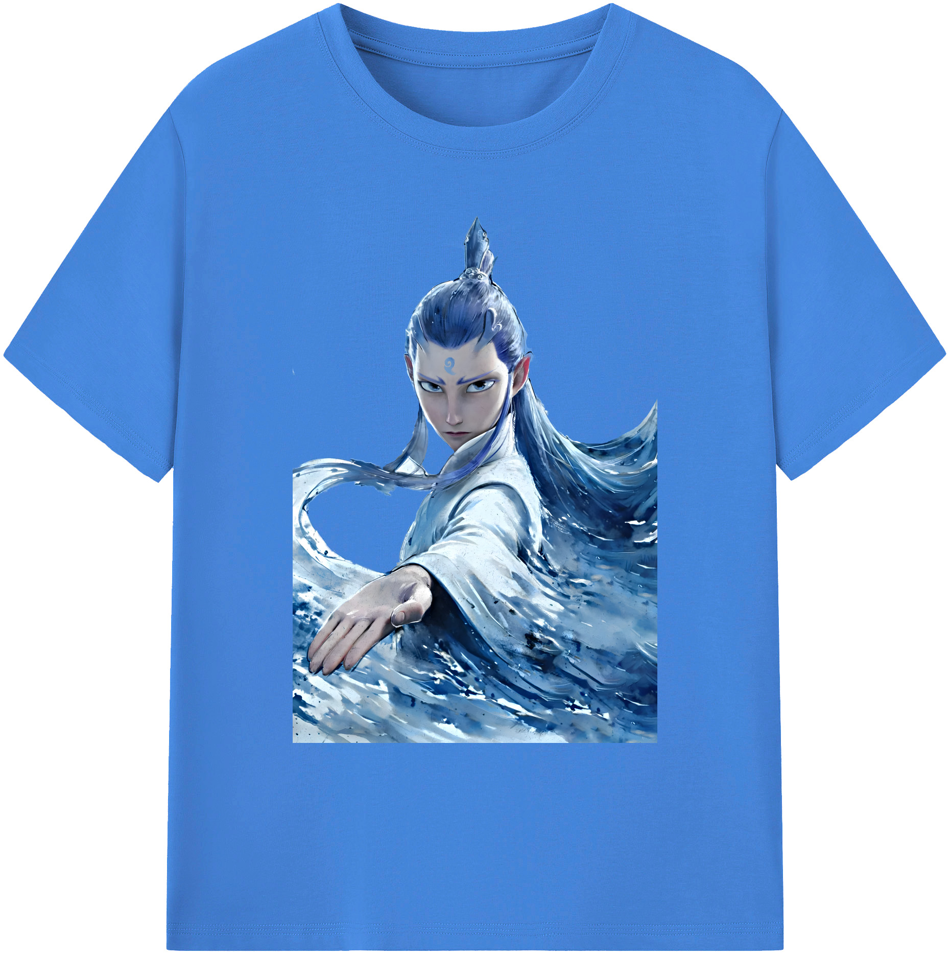 （画像用） Ne Zha 2 ナタ 魔童の大暴れ 綿100％ メンズ半袖Tシャツ｜肌触りやわらか＆通気性