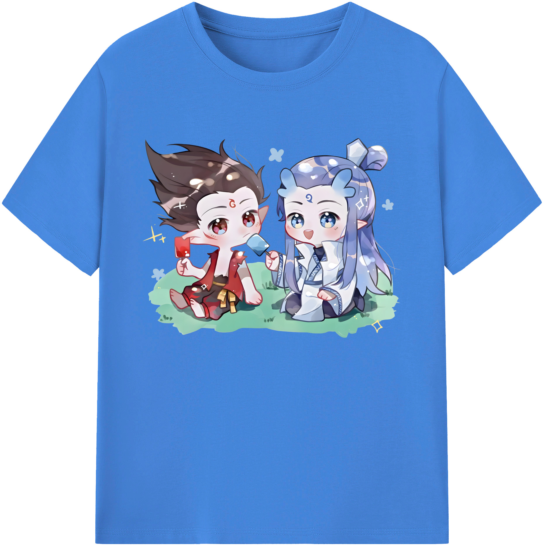 （画像用） Ne Zha 2 ナタ 魔童の大暴れ 綿100％ メンズ半袖Tシャツ｜肌触りやわらか＆通気性